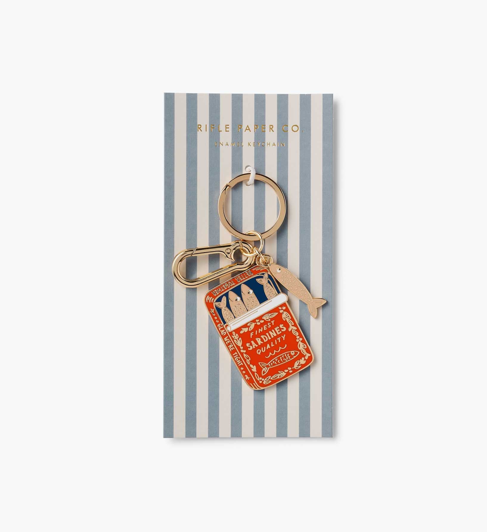 Enamel Keychain - Sardines