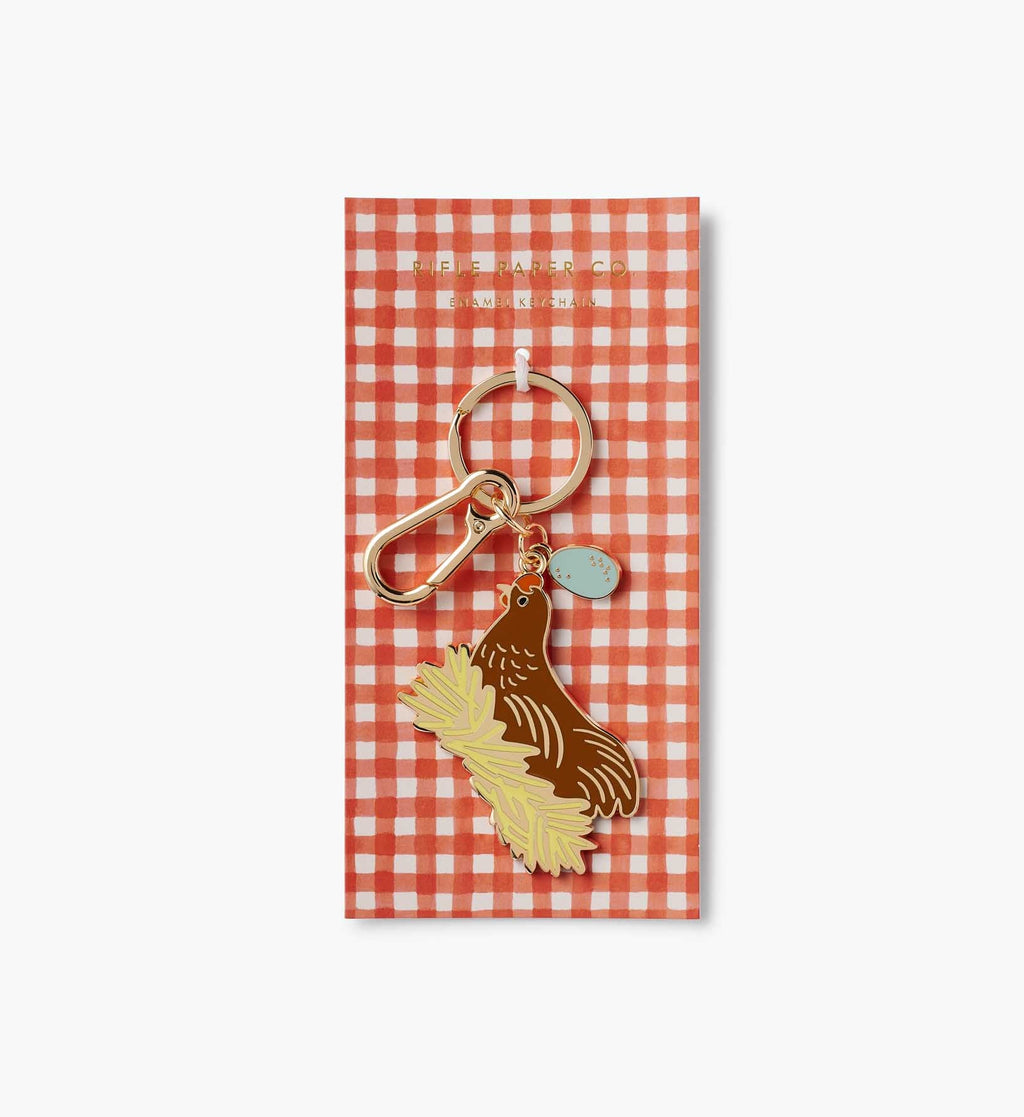 Enamel Keychain - Chicken