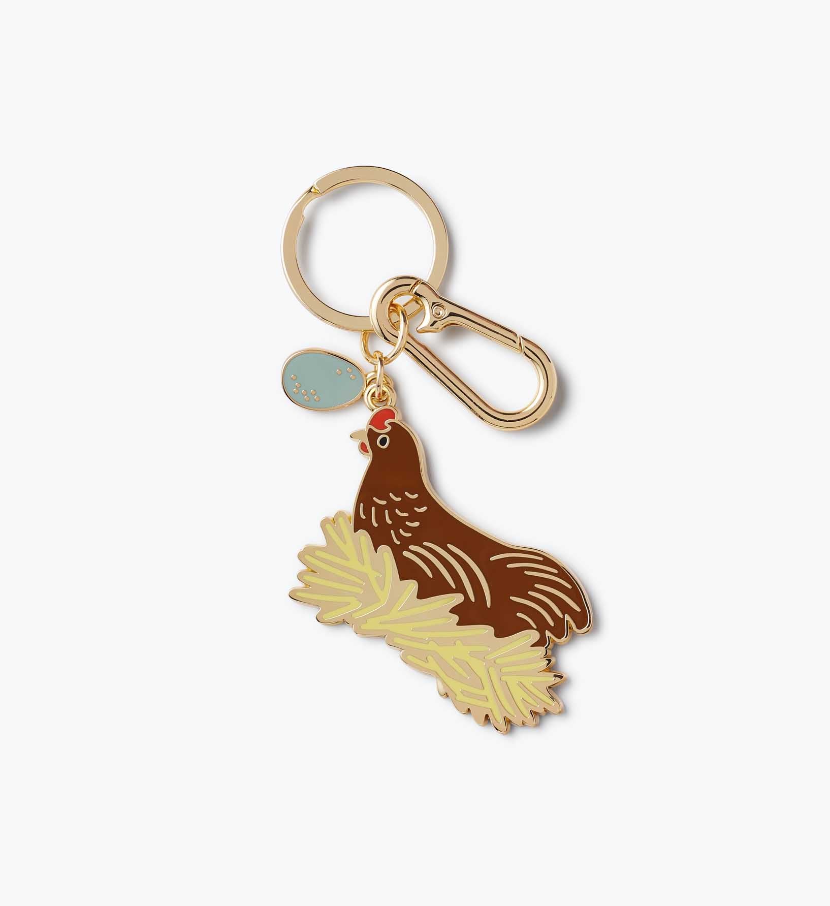 Enamel Keychain - Chicken