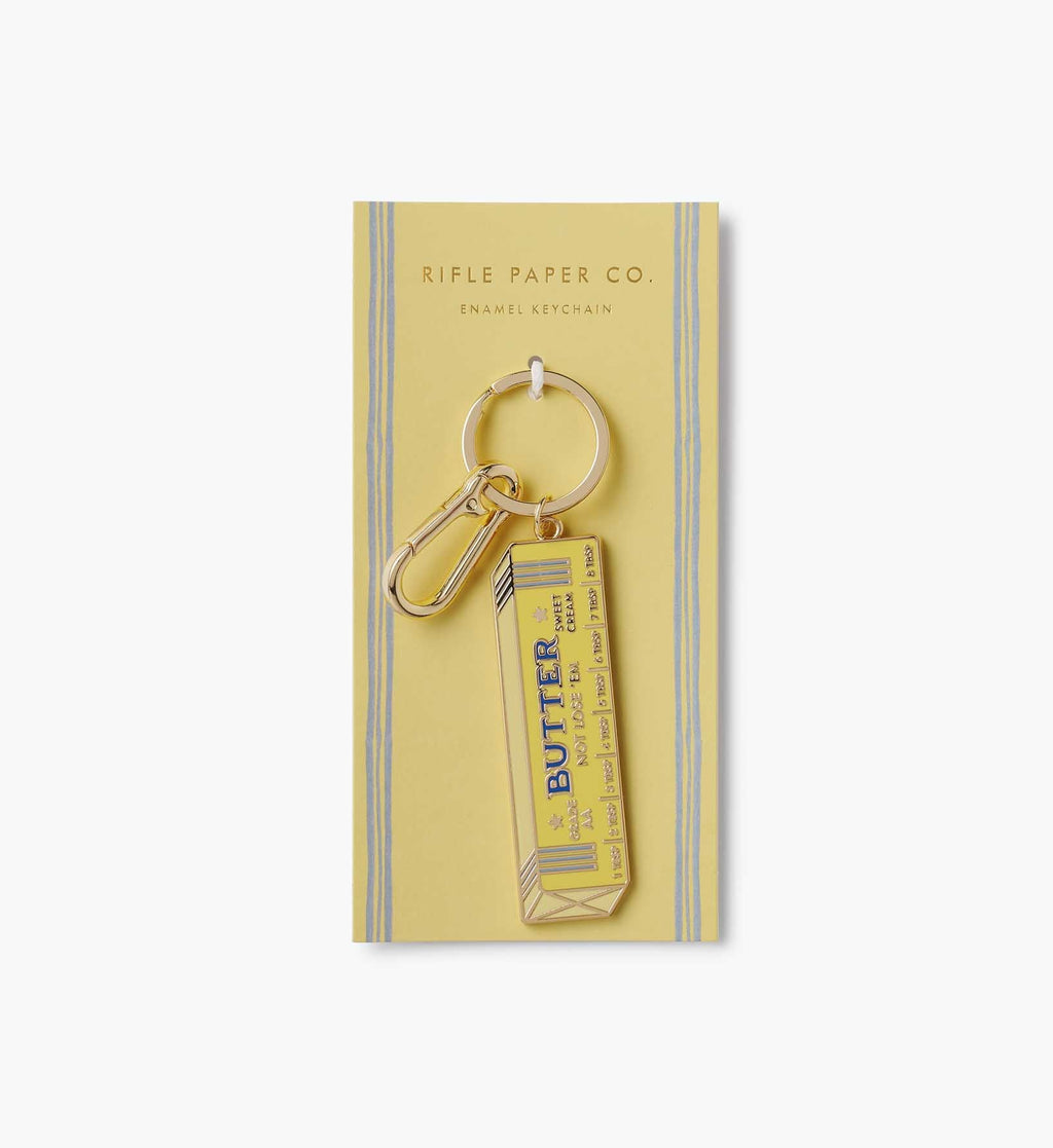 Enamel Keychain - Butter Not Lose 'Em