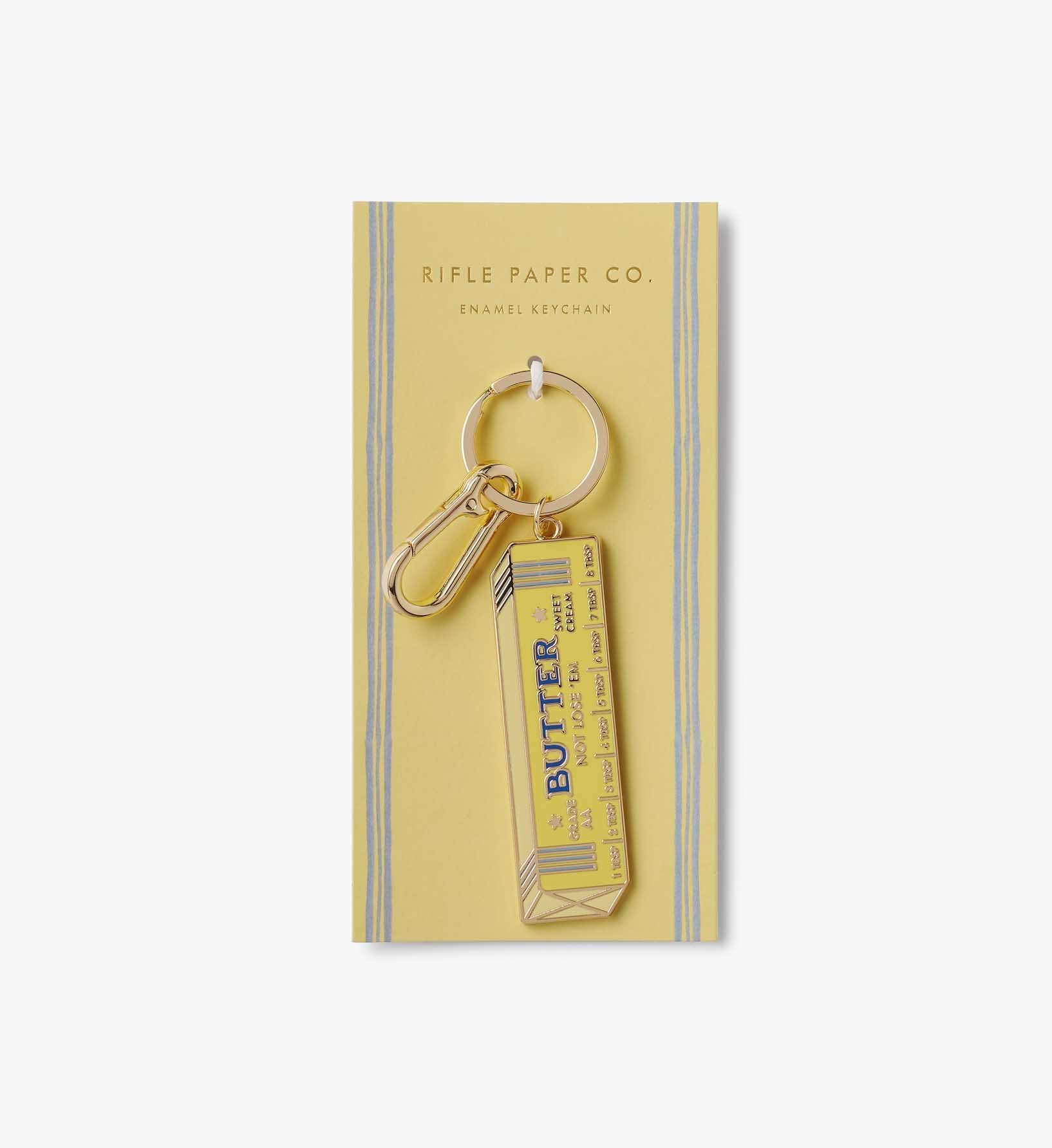 Enamel Keychain - Butter Not Lose 'Em