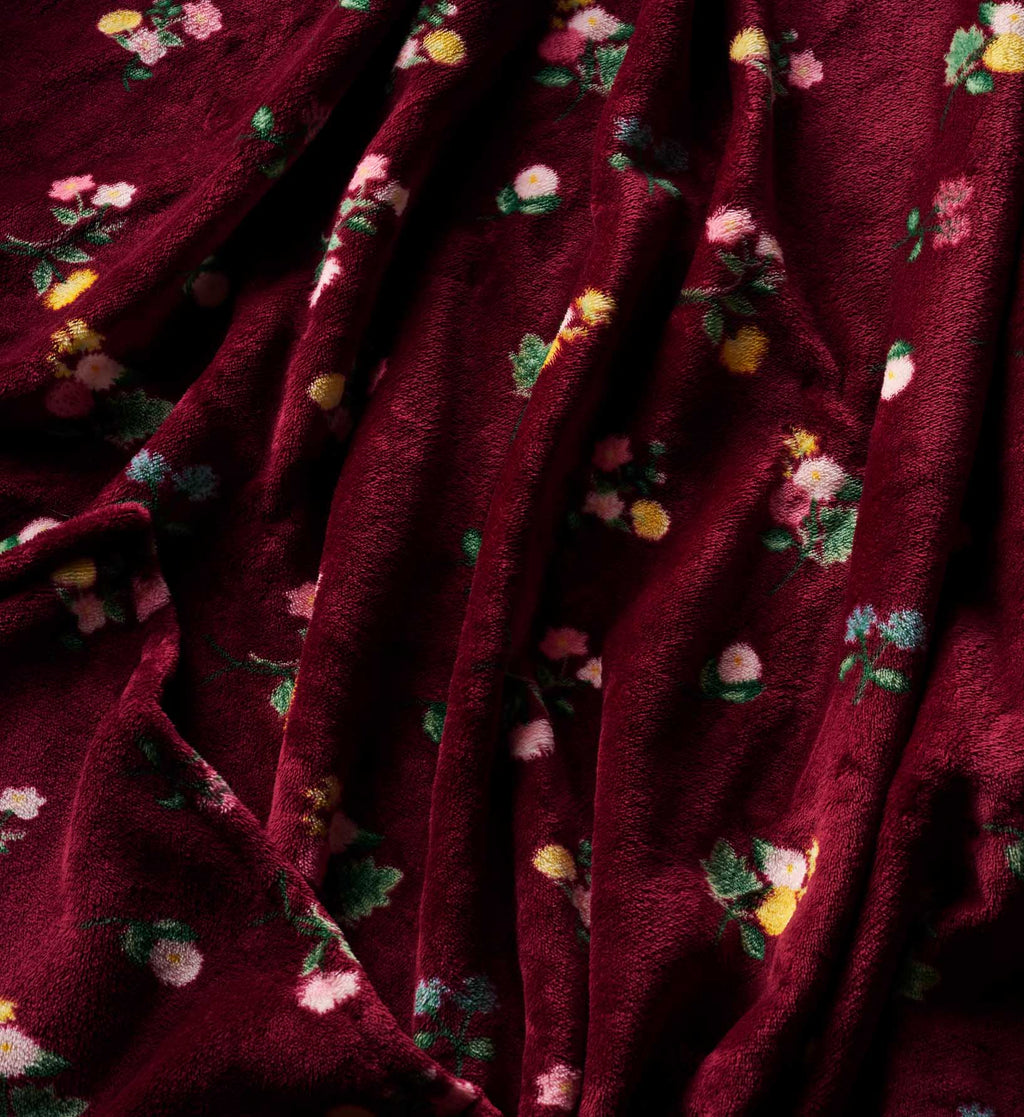 Travel Fleece Blanket - Ditsy Dahlia