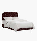 Hampton Bed - Ditsy Dahlia Burgundy