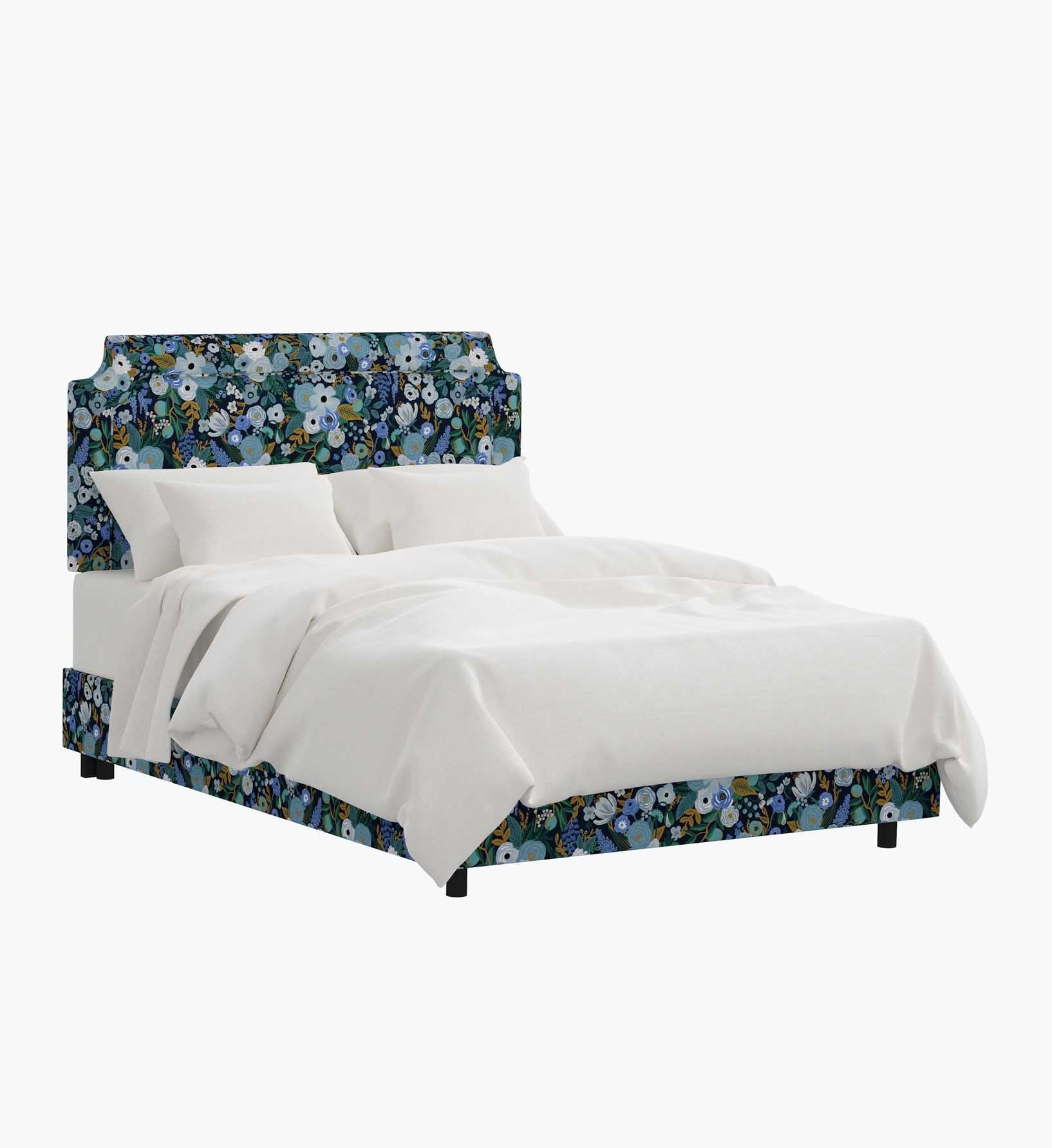 Hampton Bed - Garden Party Blue