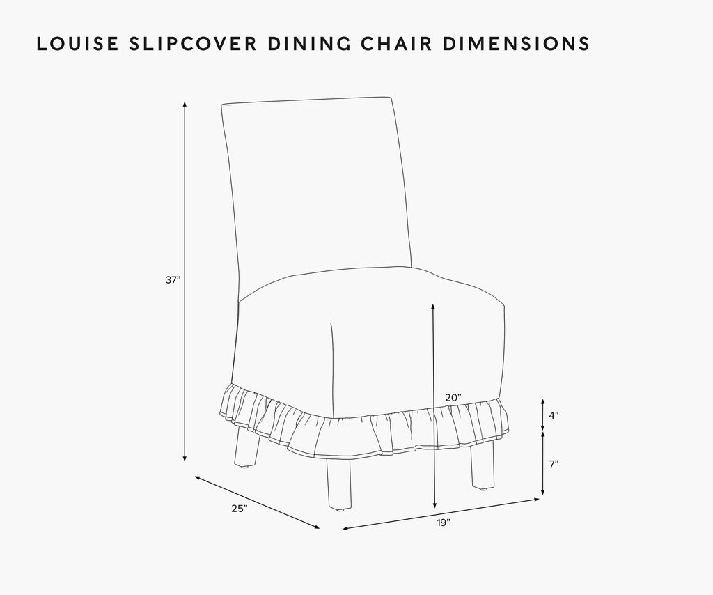 Louise Slipcover Dining Chair - Bramble