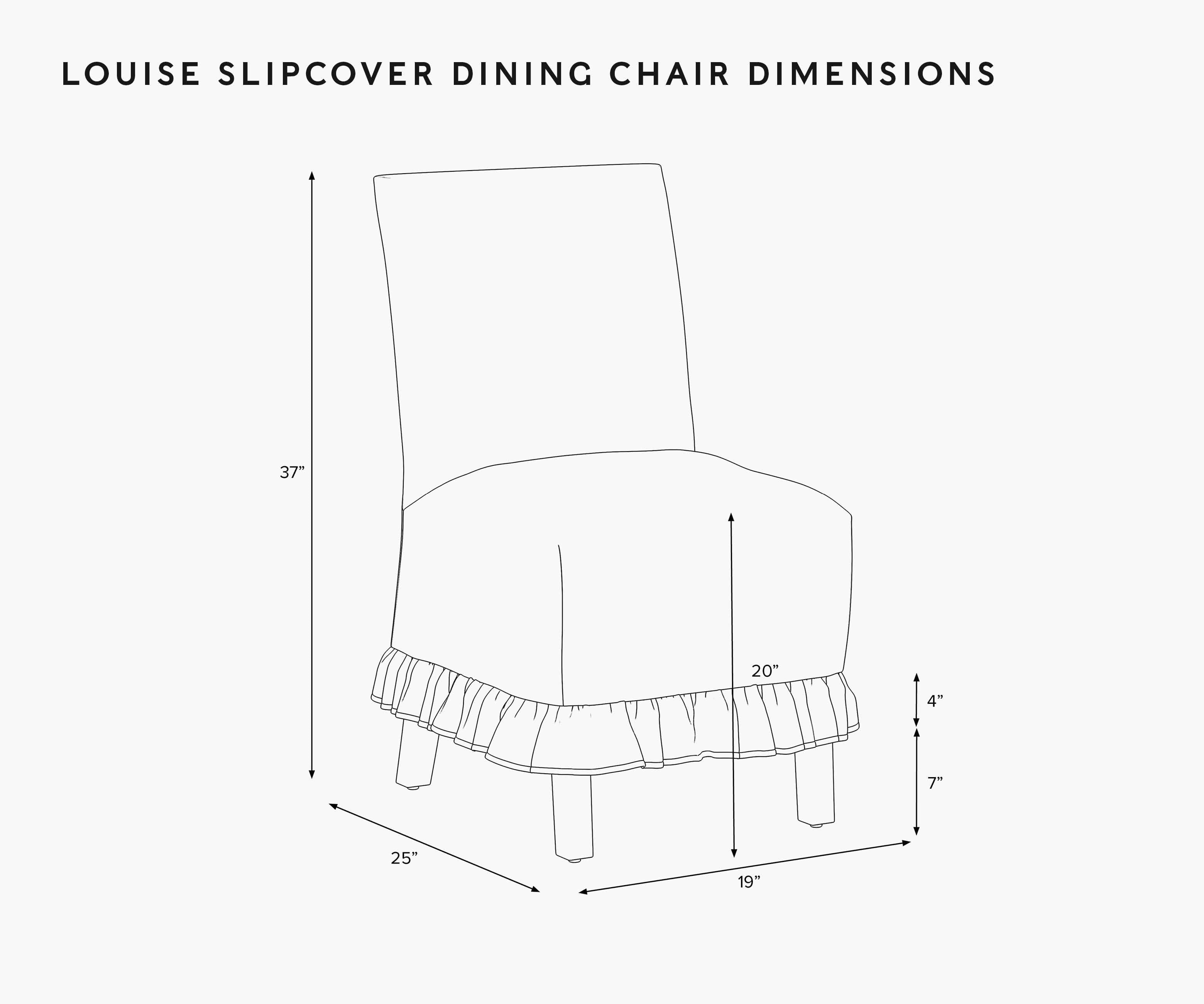 Louise Slipcover Dining Chair - Willowberry