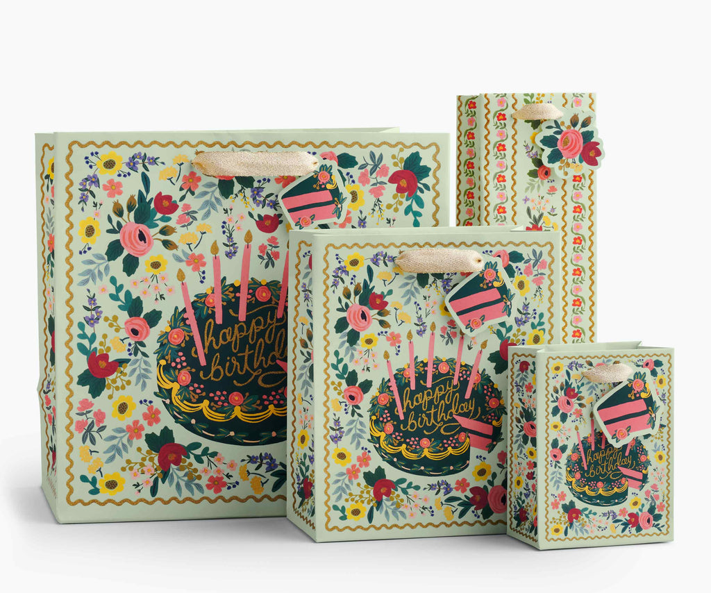 Floral Cake Large Gift Bag