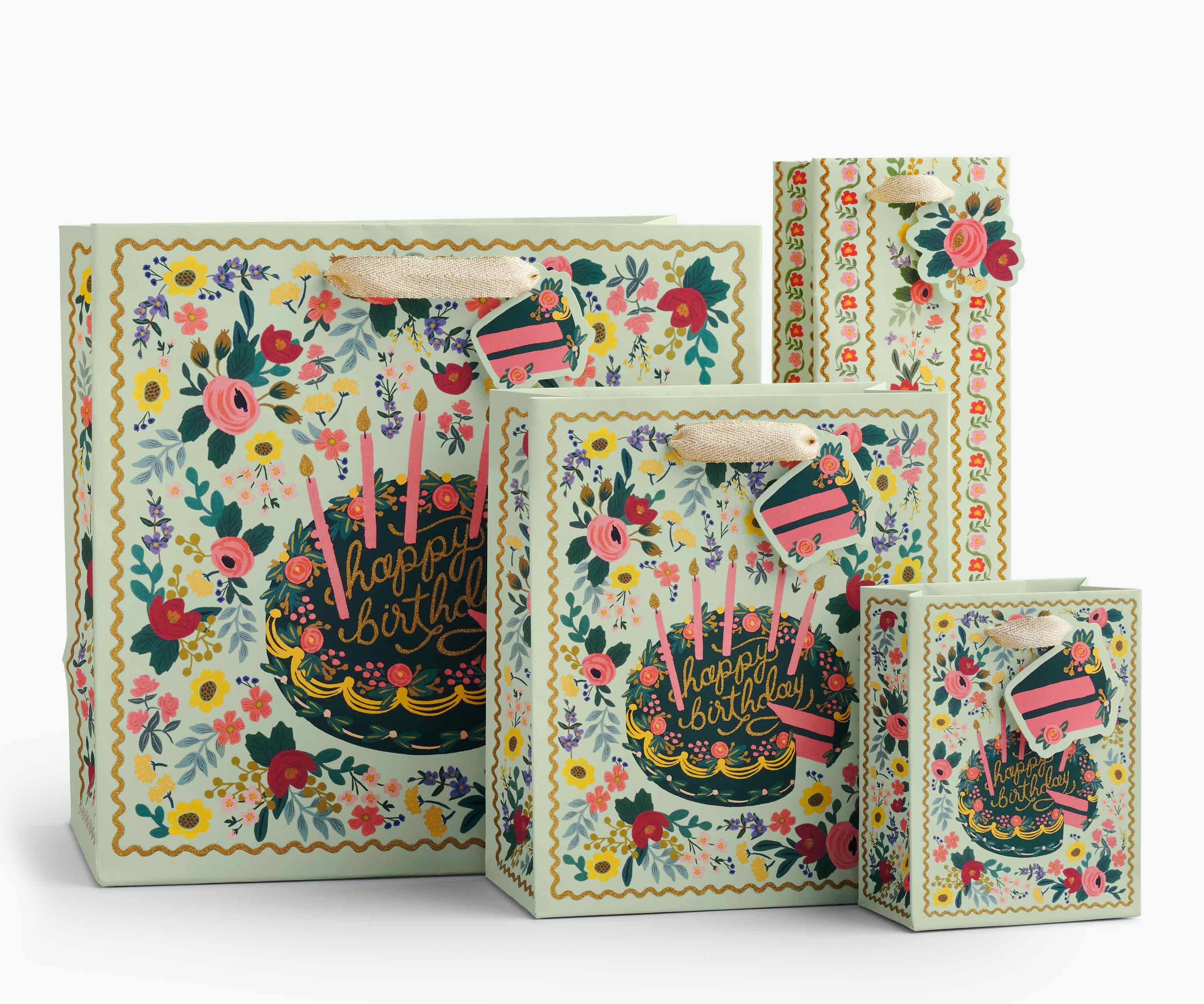 Floral Cake Large Gift Bag