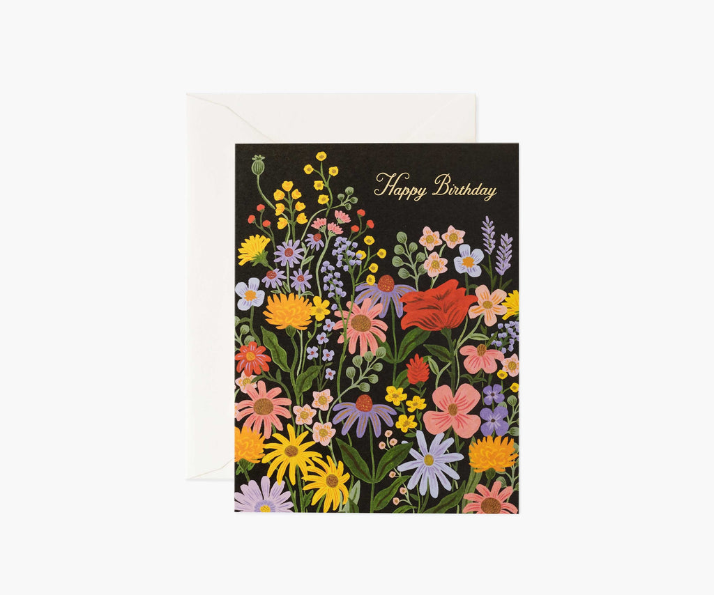 Prairie Garden Birthday Card - Single Card
