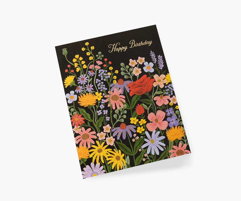 Prairie Garden Birthday Card - Single Card