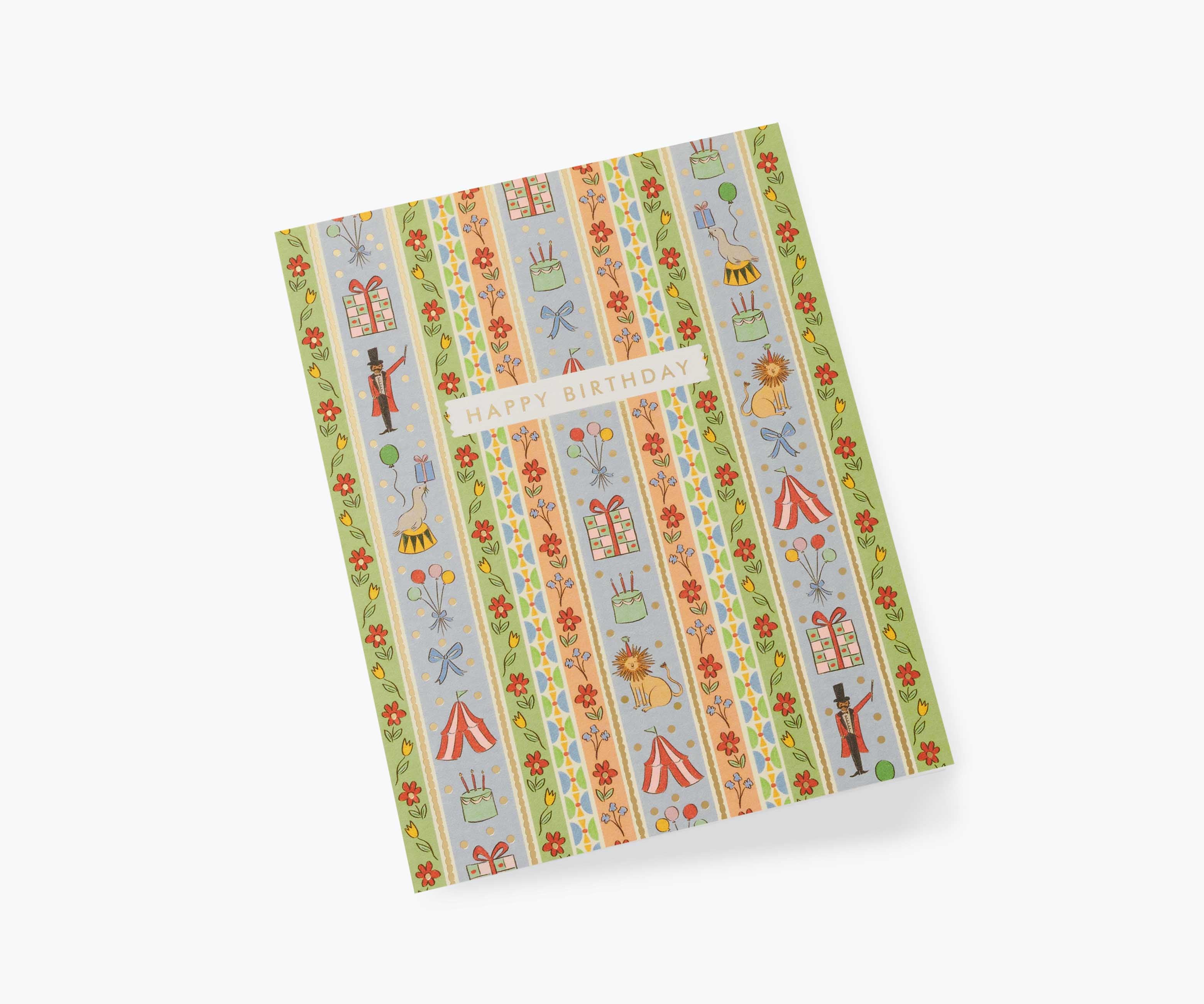 Carnival Birthday Card - Single Card