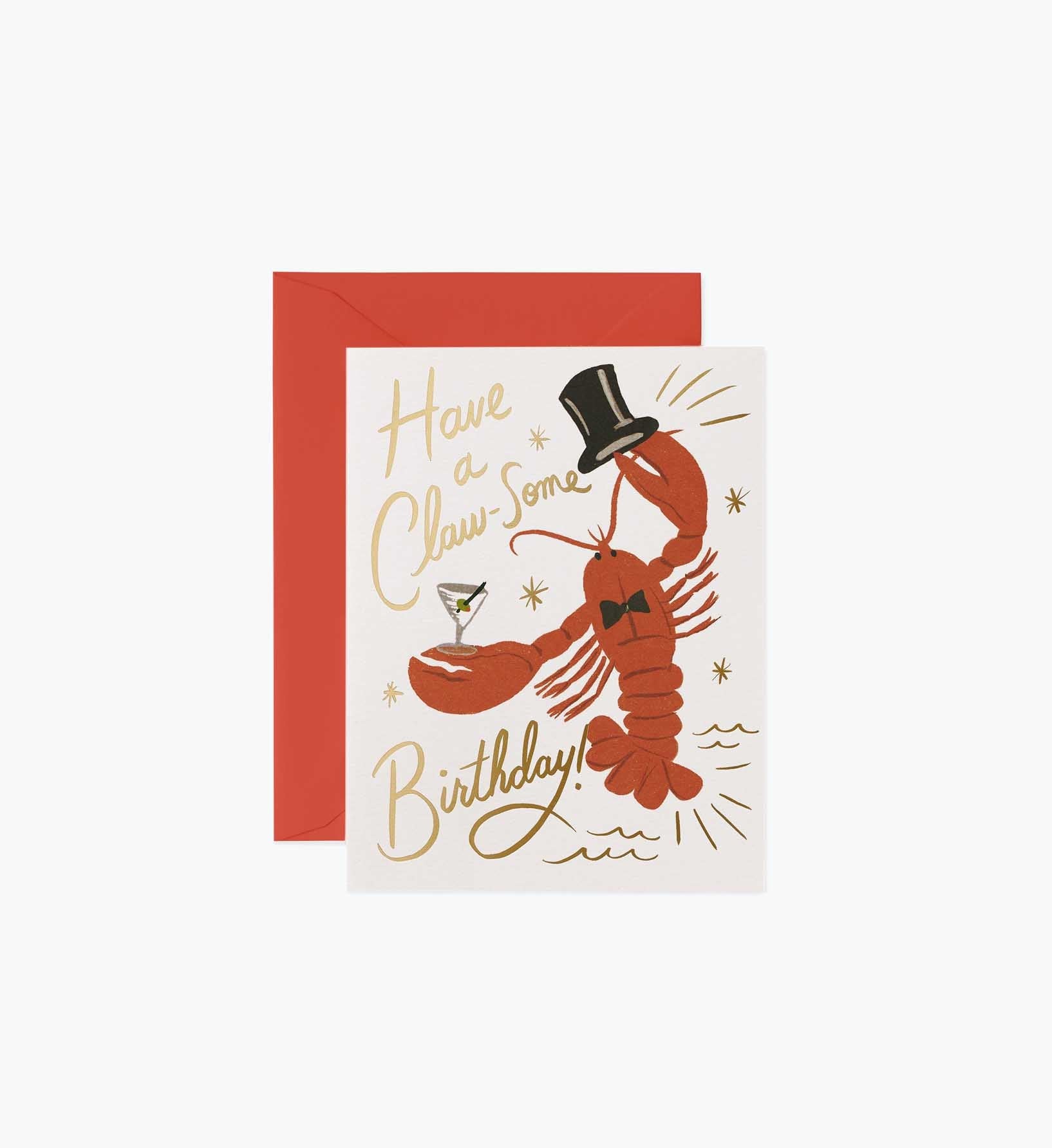 Claw-some Birthday Card - Single Card