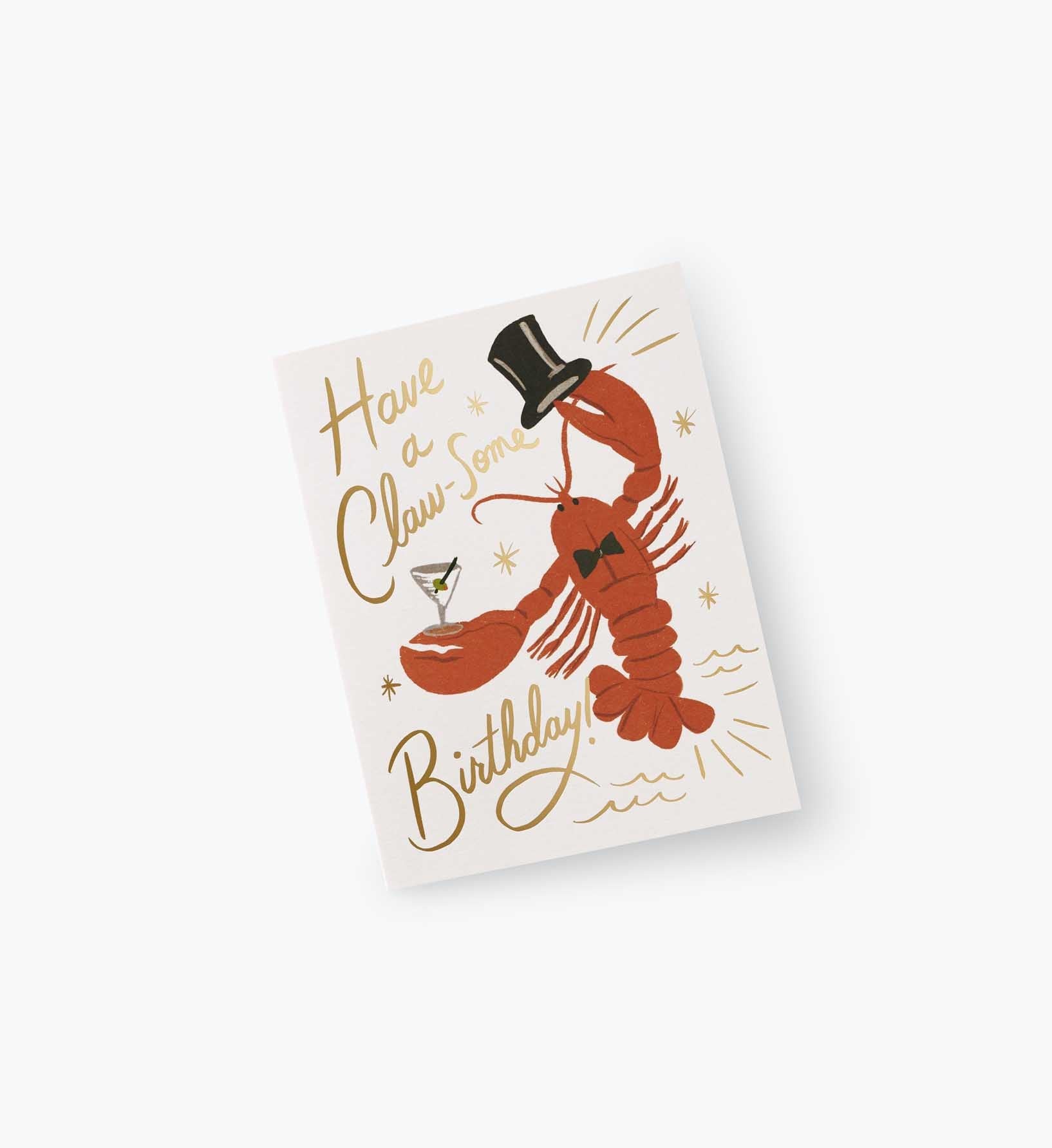 Claw-some Birthday Card - Single Card