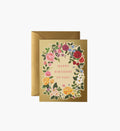 Botanical Birthday Card - Single Card