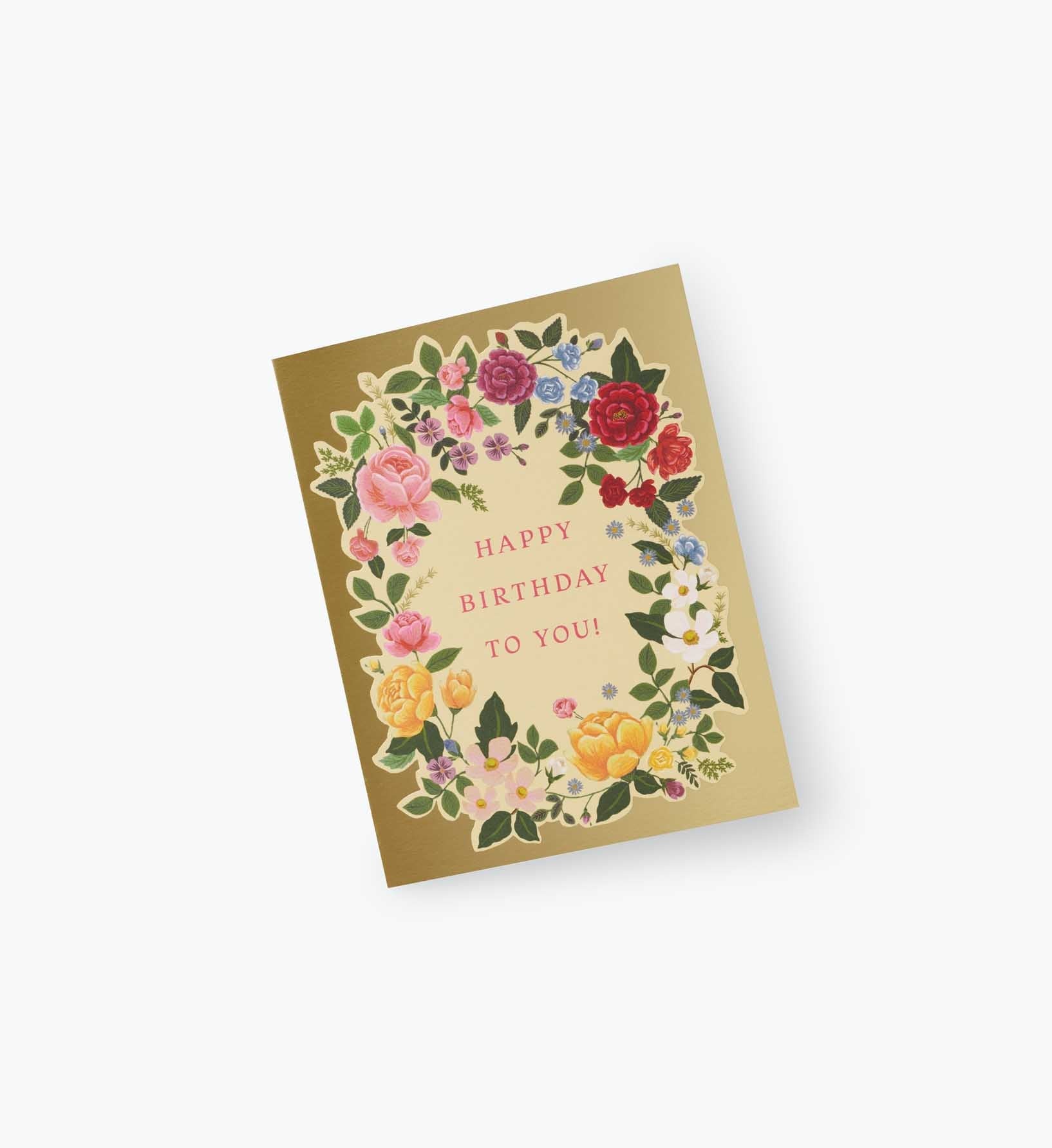 Botanical Birthday Card - Single Card
