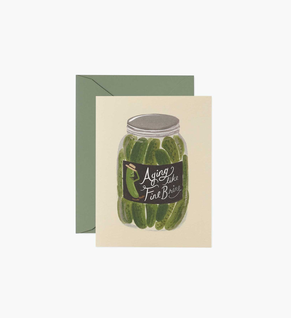 Aging Like Fine Brine Birthday Card - Single Card