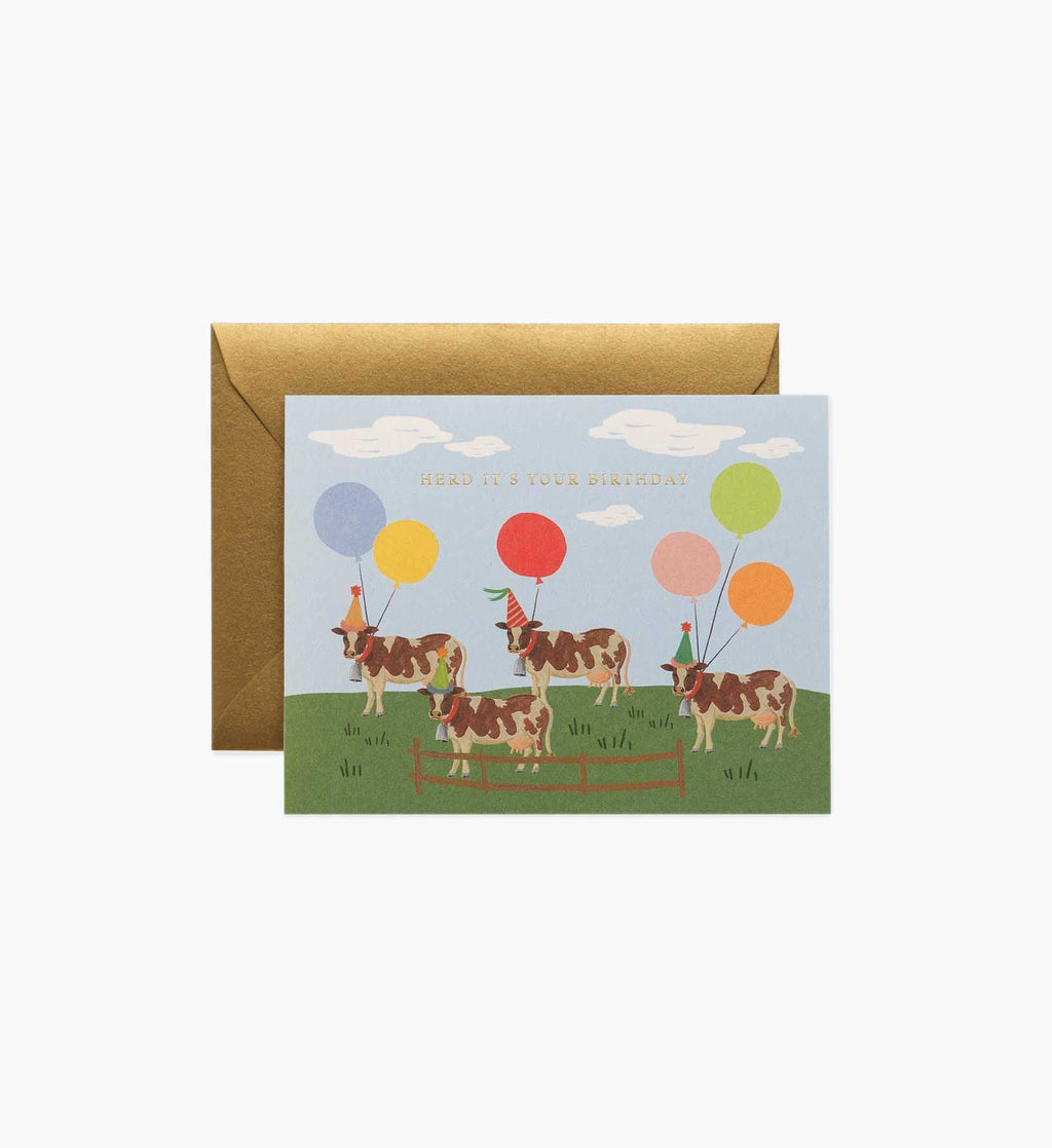 Herd It's Your Birthday Card - Single Card