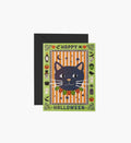 Spooky Cat Halloween Card - Single Card