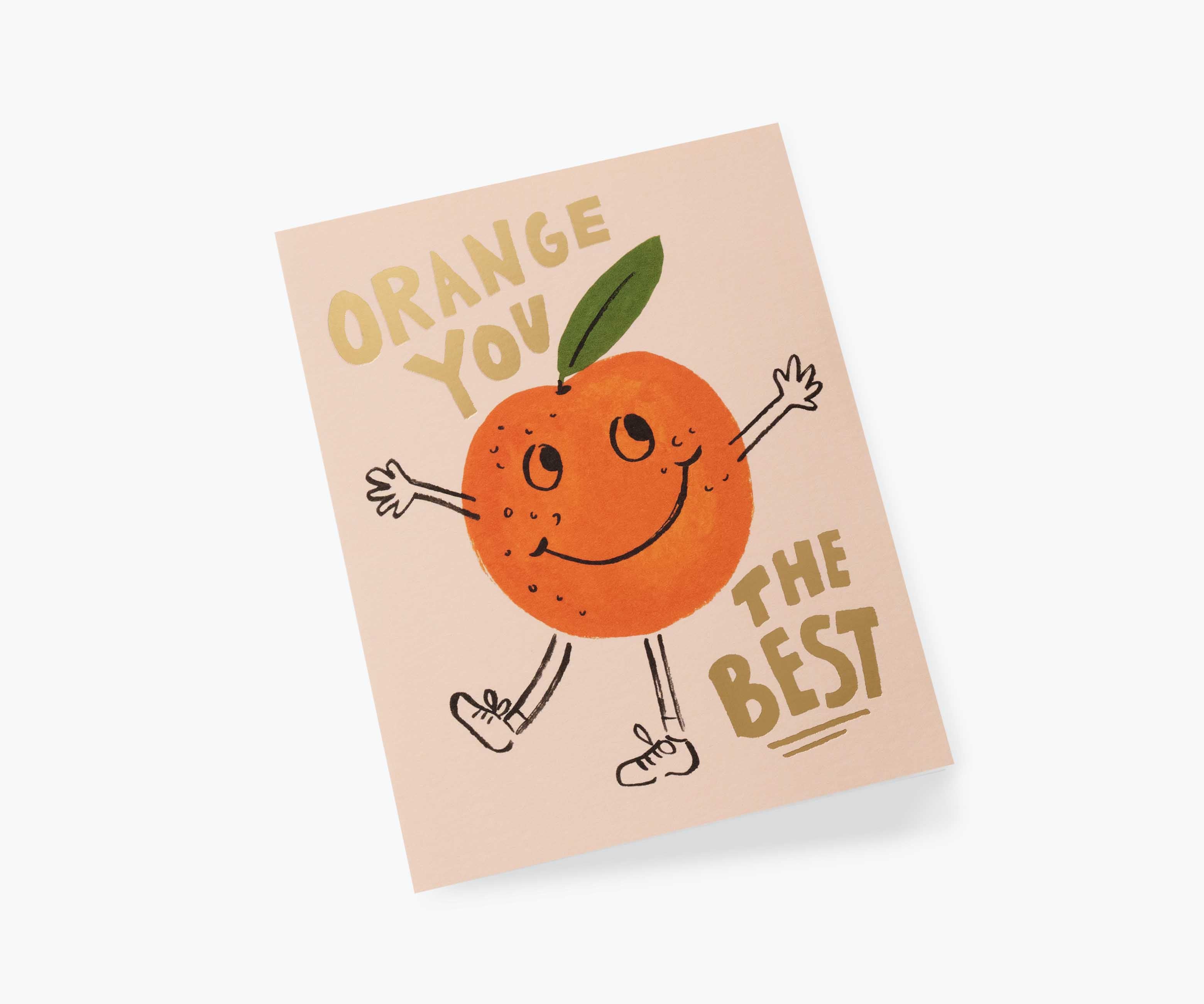 Orange You The Best Love & Friendship Card - Single Card
