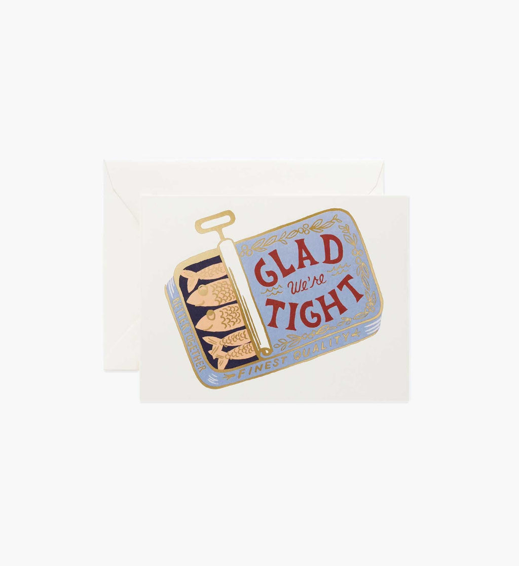 Tight as Sardines Love & Friendship Card - Single Card