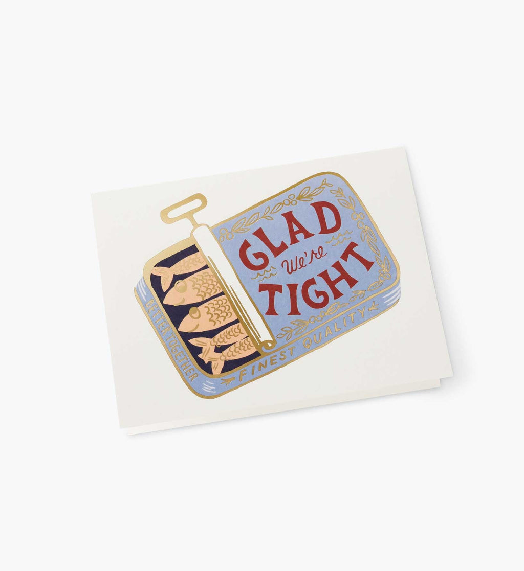 Tight as Sardines Love & Friendship Card - Single Card