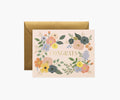 Garden Forest Congrats Card - Single Card