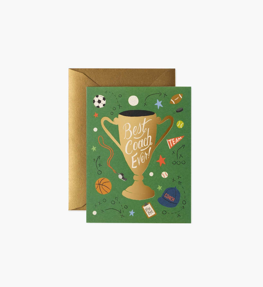 Best Coach Ever Love & Friendship Card - Single Card