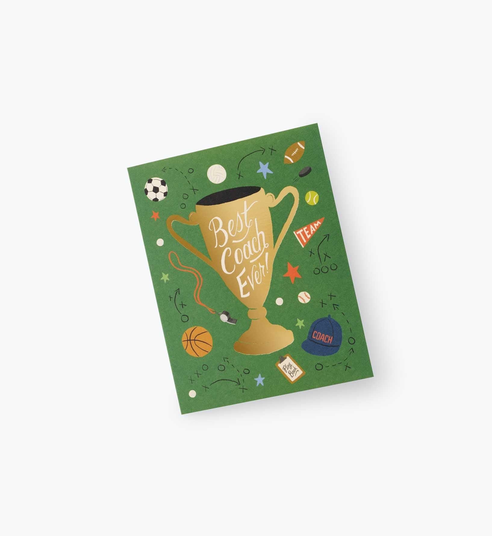 Best Coach Ever Love & Friendship Card - Single Card