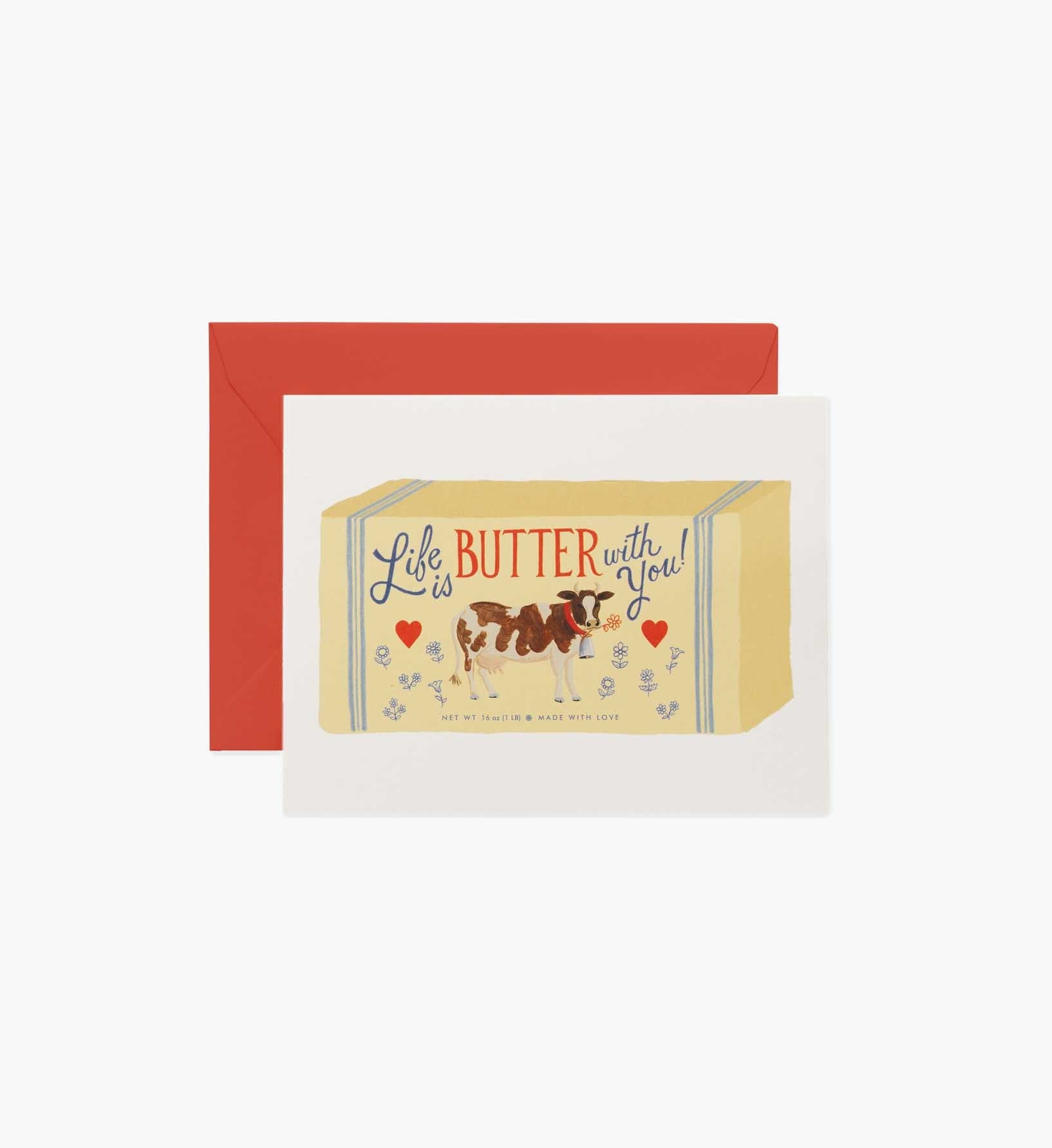 Life is Butter With You Love & Friendship Card - Single Card