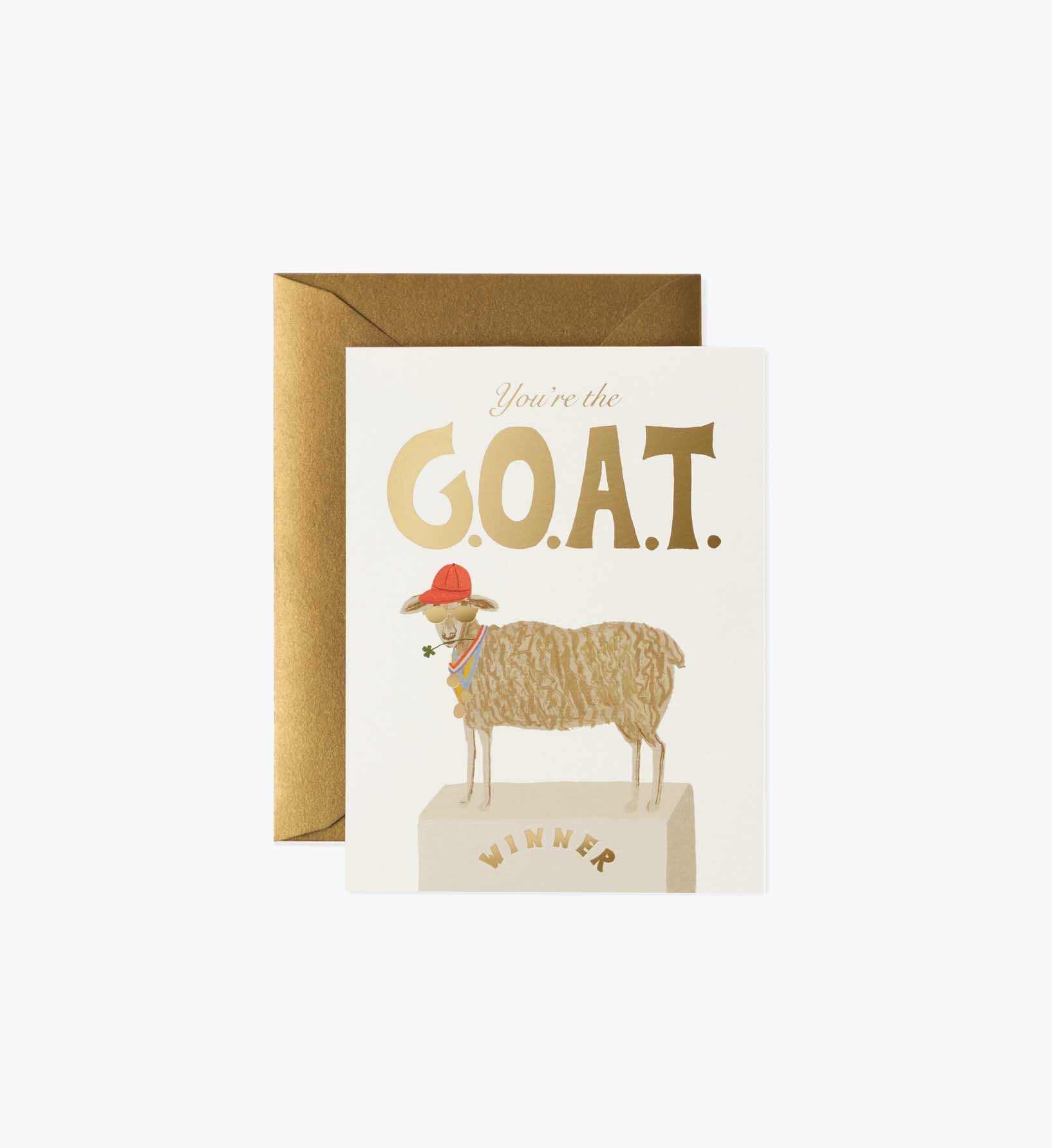 G.O.A.T. Love & Friendship Card - Single Card