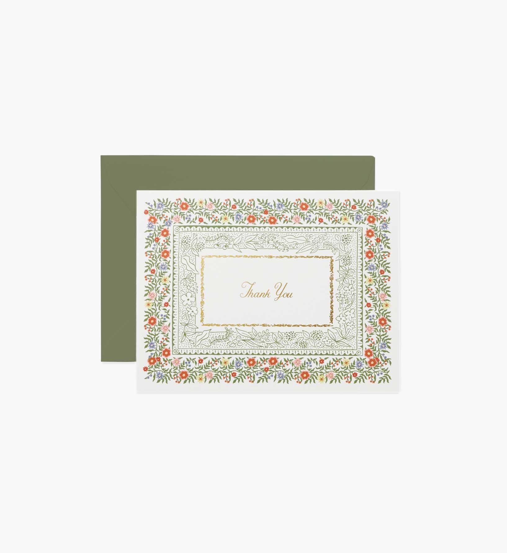 Rosette Thank You Card - Single Card