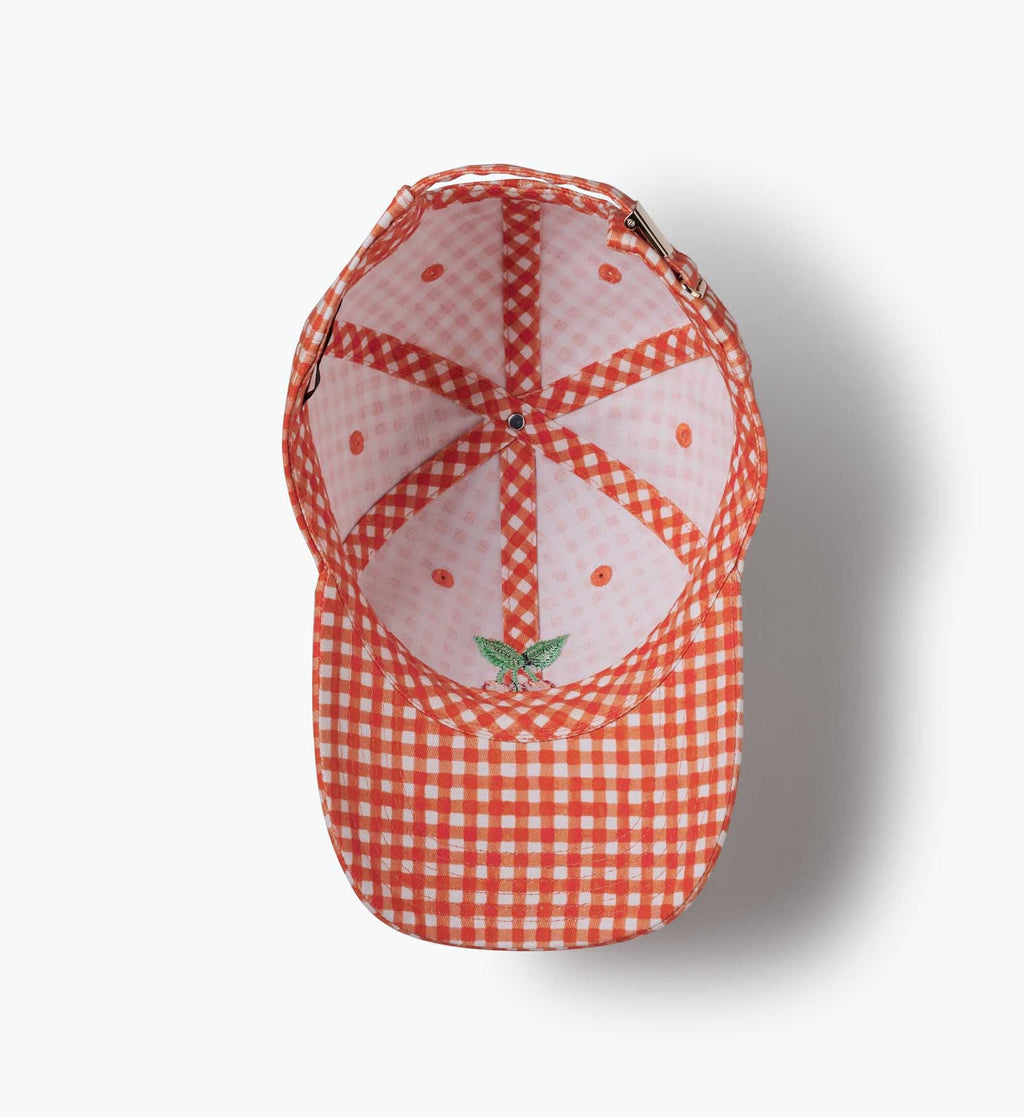 Baseball Cap - Gingham Cherries