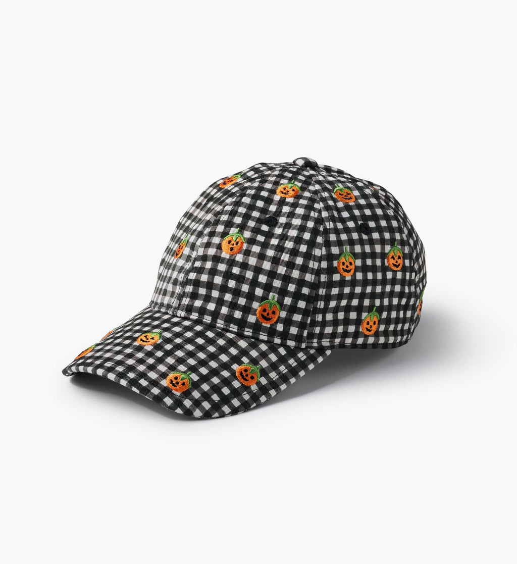 Baseball Cap - Pumpkin Gingham