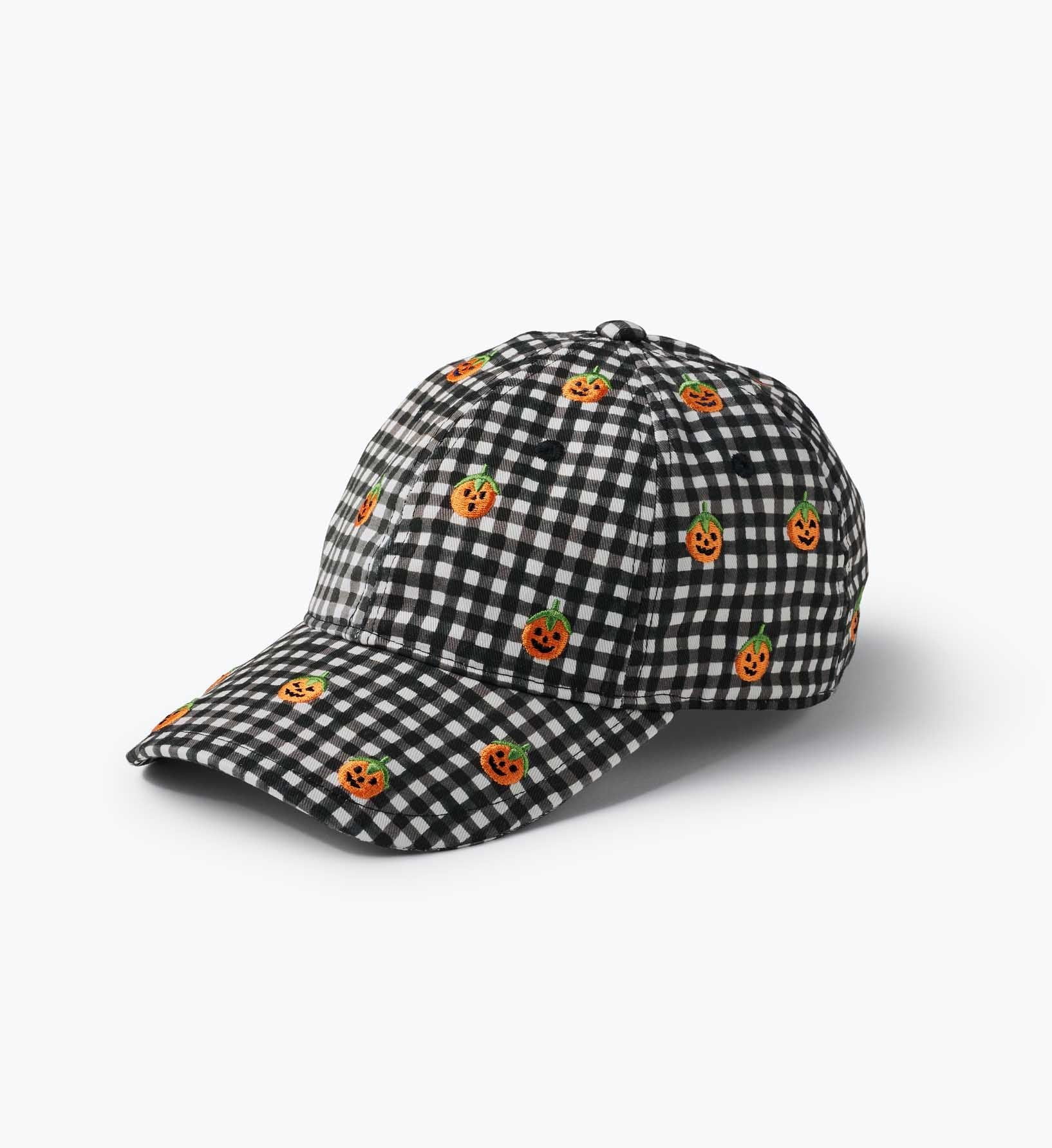 Baseball Cap - Pumpkin Gingham