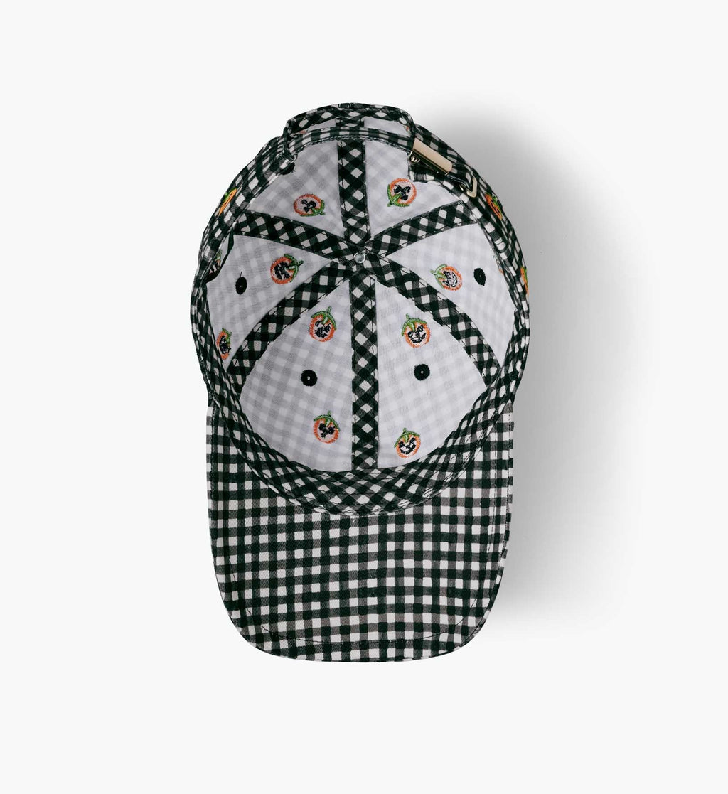 Baseball Cap - Pumpkin Gingham