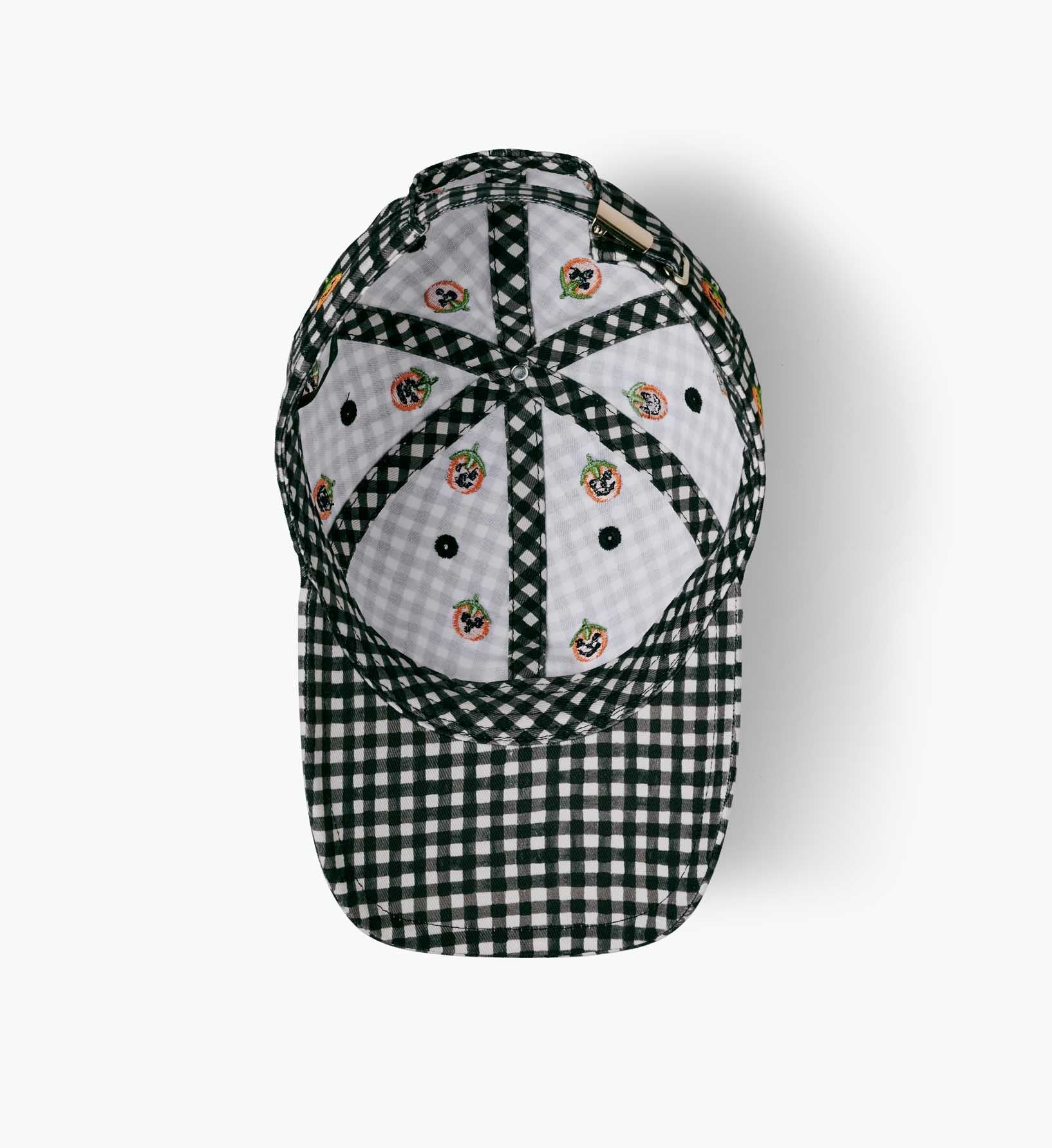 Baseball Cap - Pumpkin Gingham