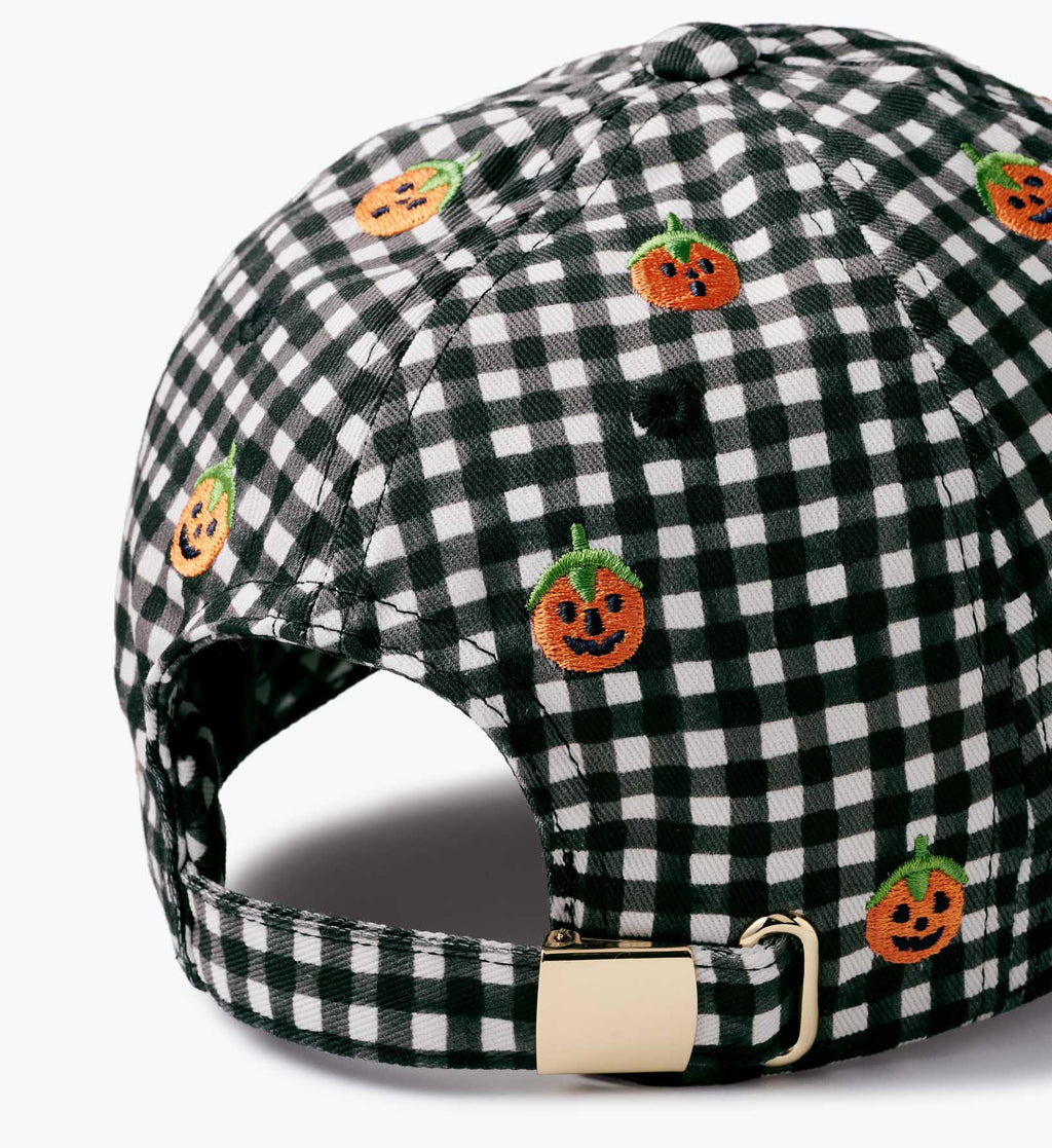 Baseball Cap - Pumpkin Gingham