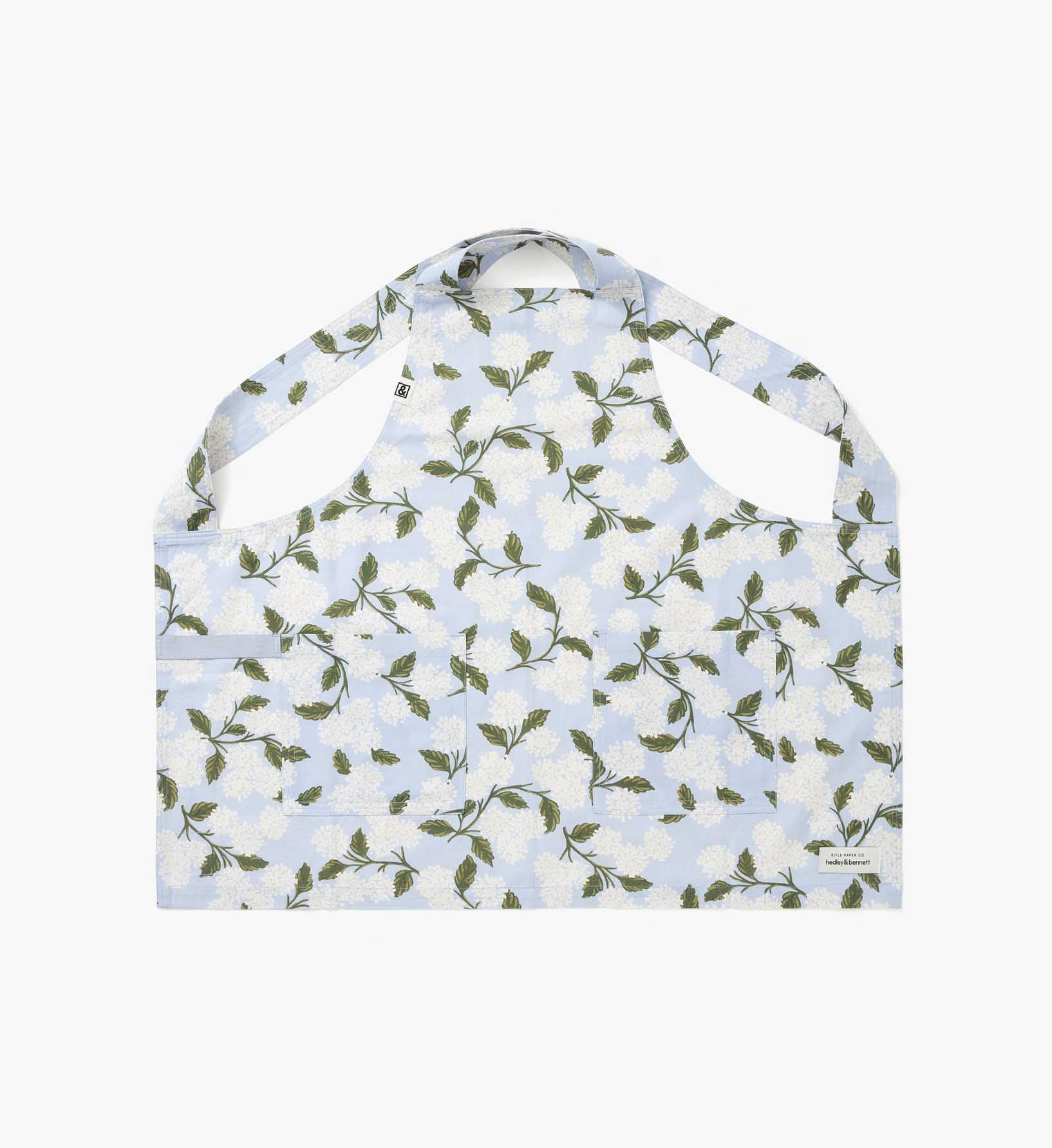 Smock Apron - Hydrangea