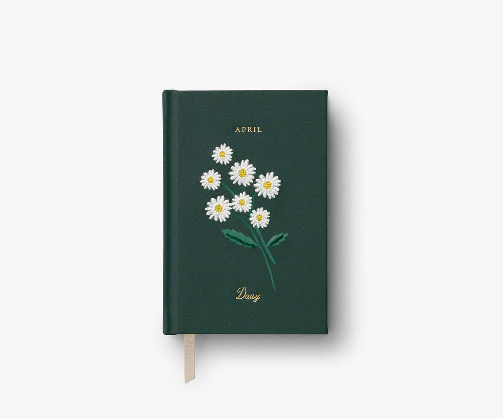 Birth Month Mini Embroidered Journal - April