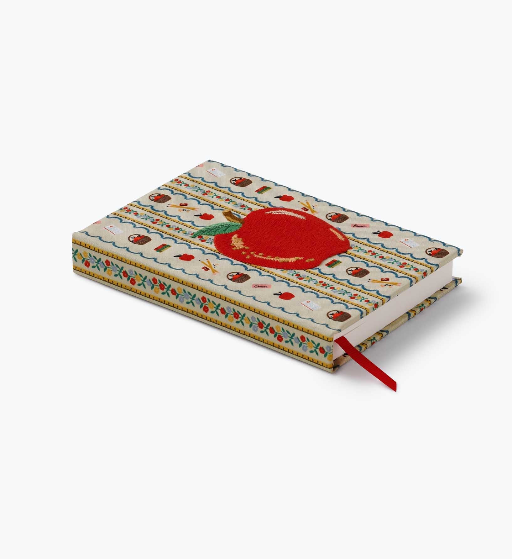 Mini Embroidered Journal - Schoolhouse