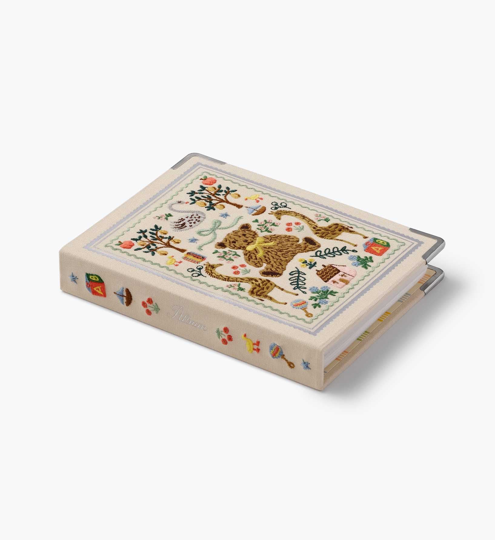 Embroidered Small Photo Album - Storybook