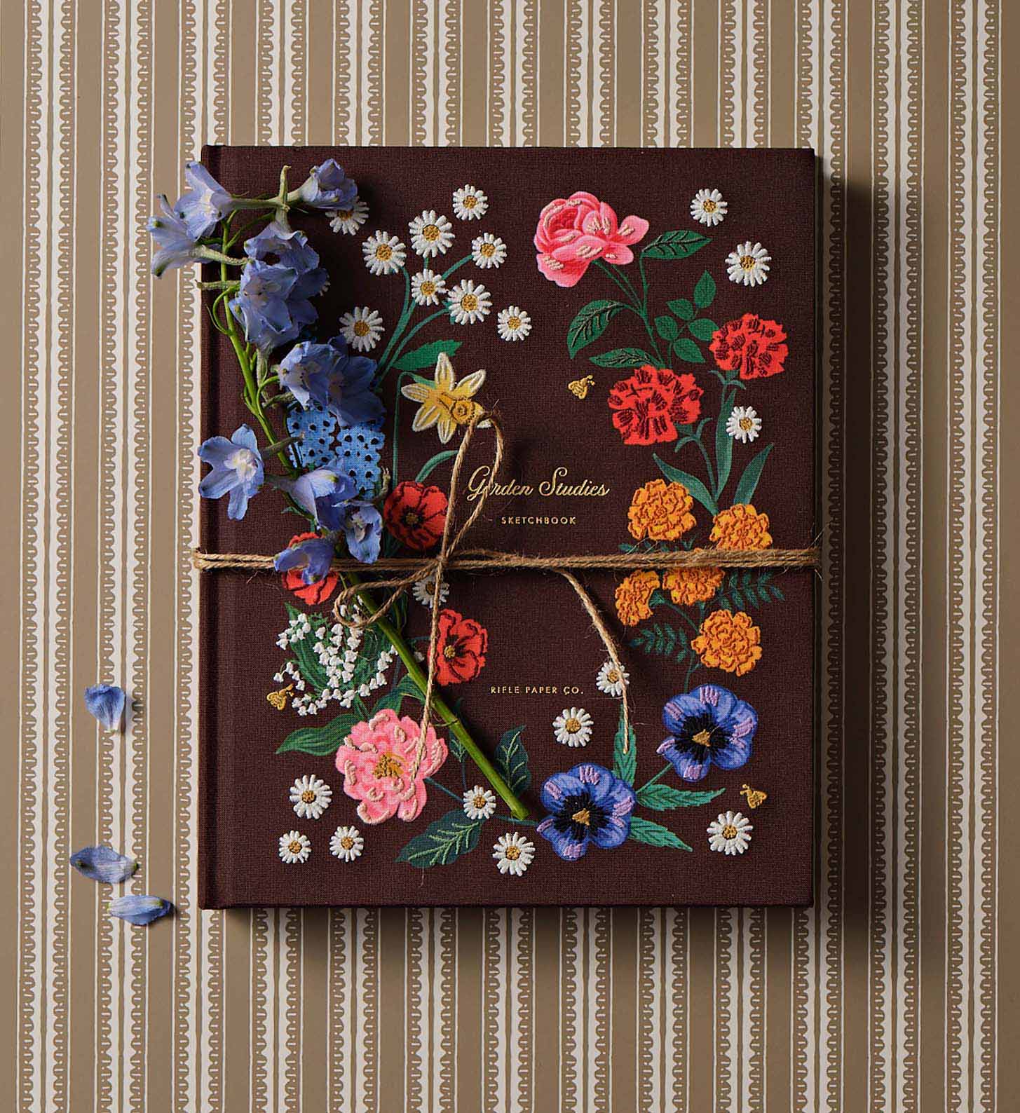 Embroidered Sketchbook - Garden Study