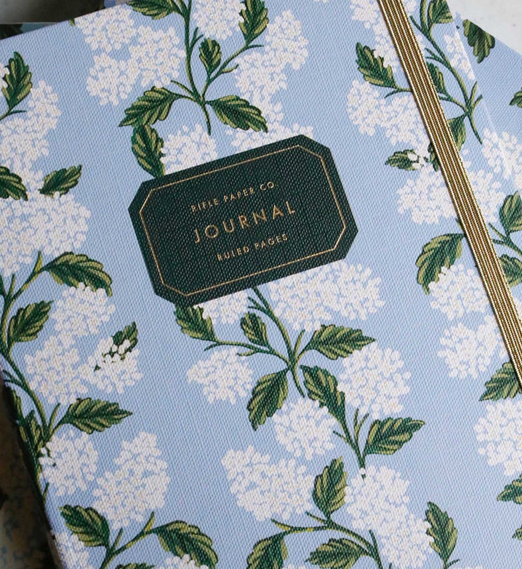 Journal with Pen - Hydrangea