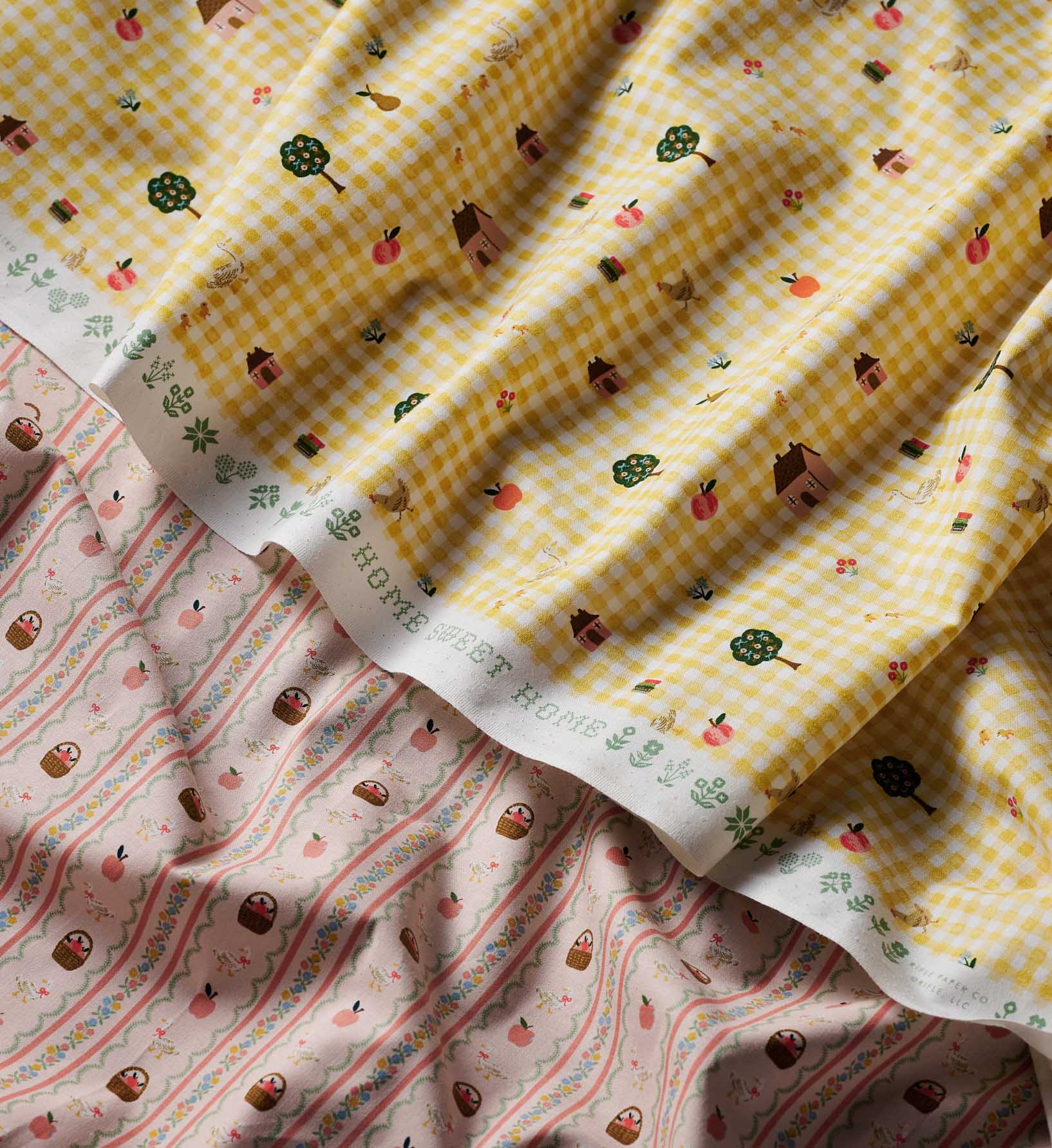 Farmhouse Gingham Cotton Fabric - Butter