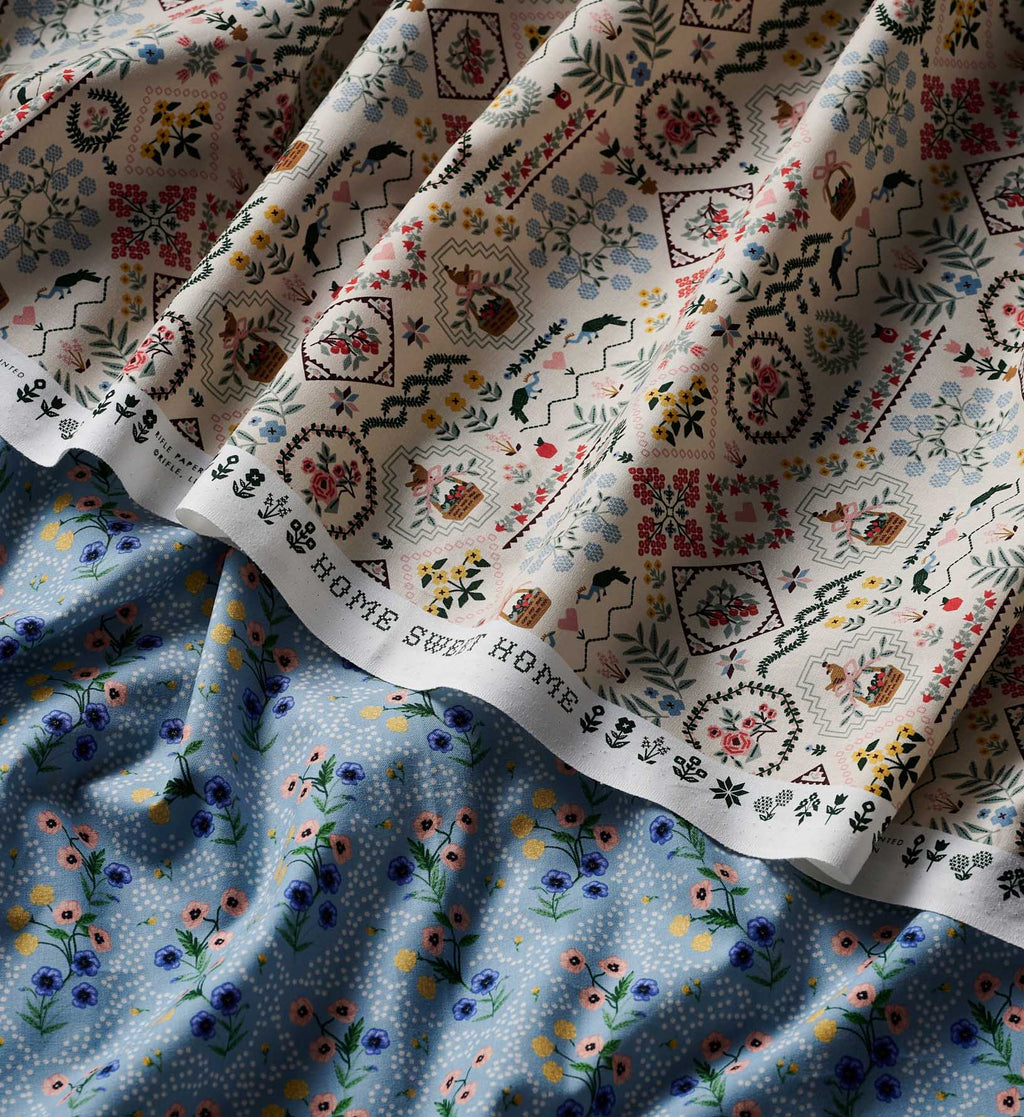 Heritage Sampler Cotton Fabric - Linen