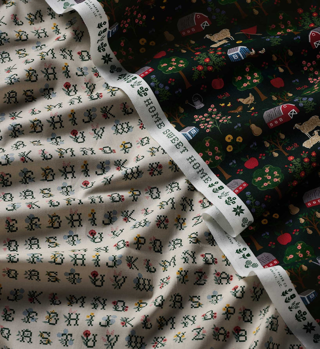 Farmhouse Cotton Fabric - Evergreen