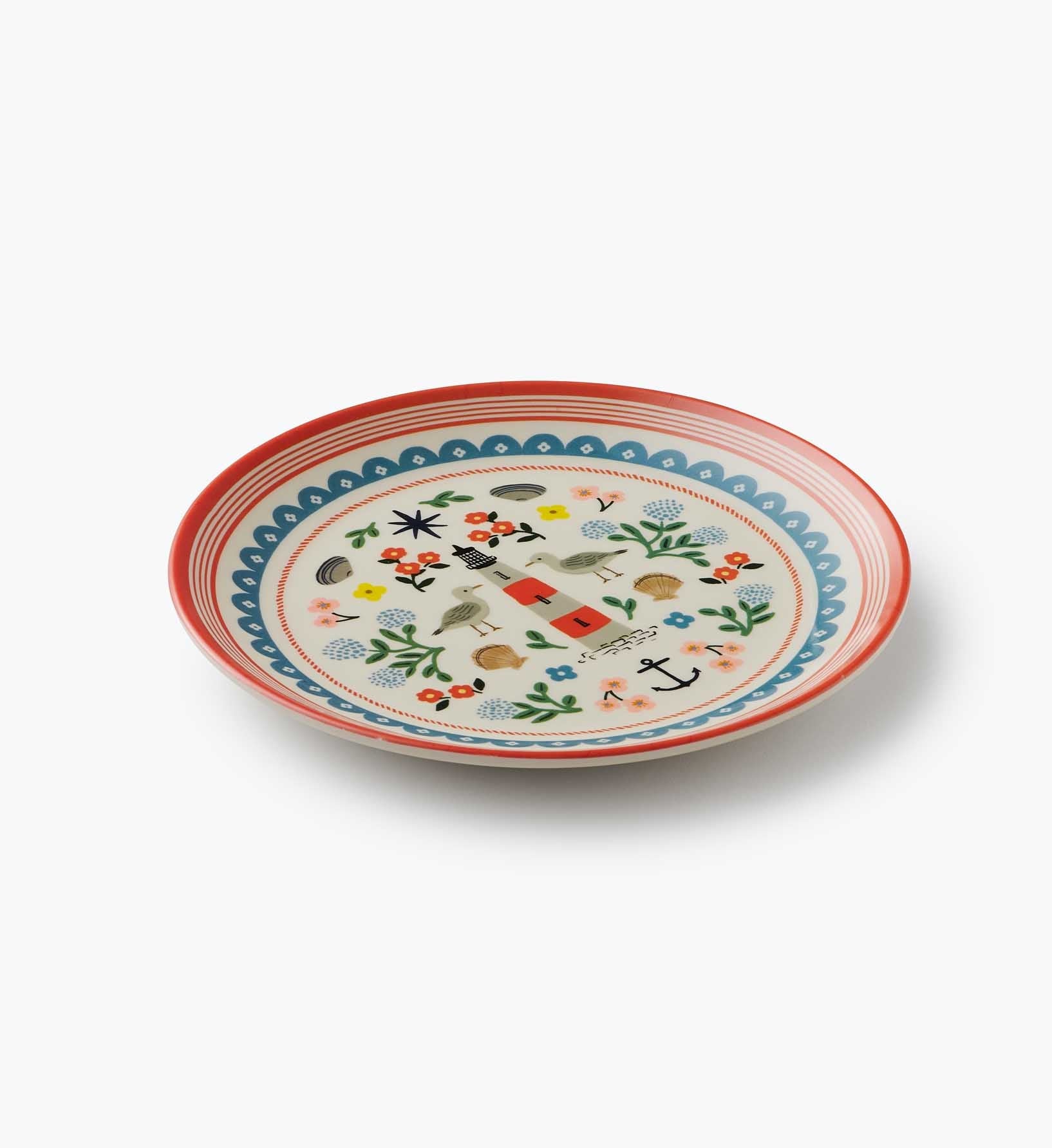 Melamine Assorted Dessert Plates - Seaside