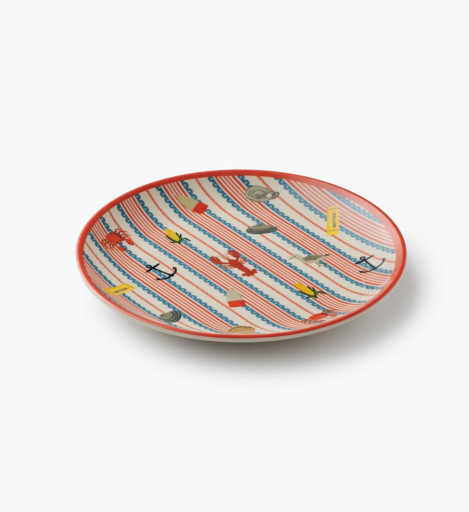 Melamine Assorted Dessert Plates - Seaside
