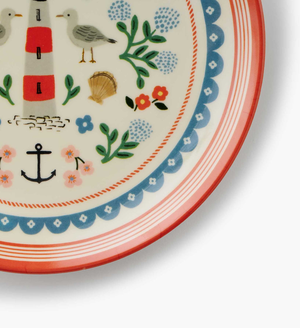 Melamine Assorted Dessert Plates - Seaside