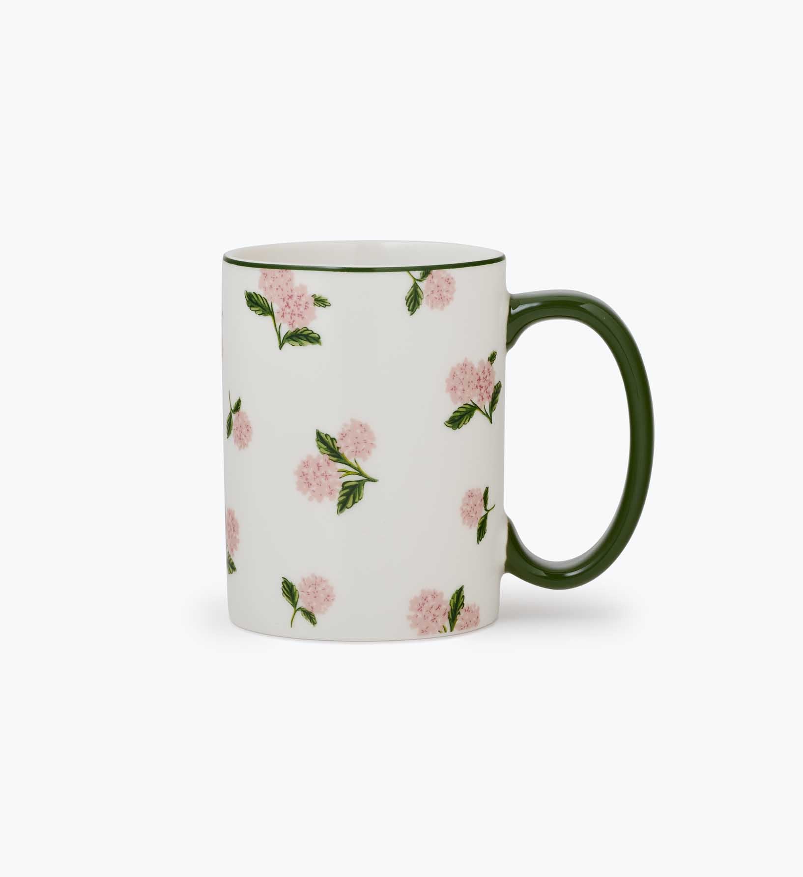 Porcelain Mug - Pink Hydrangea